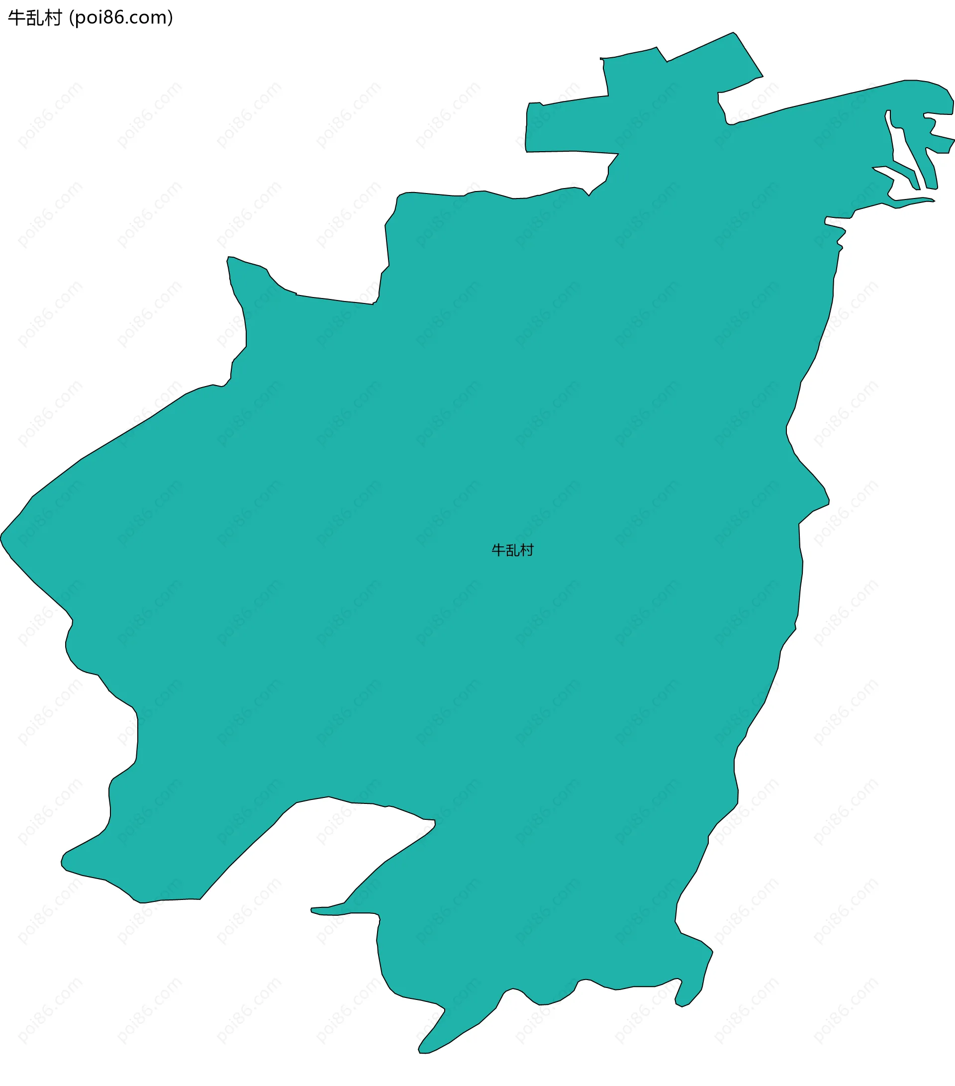 牛乱村边界地图