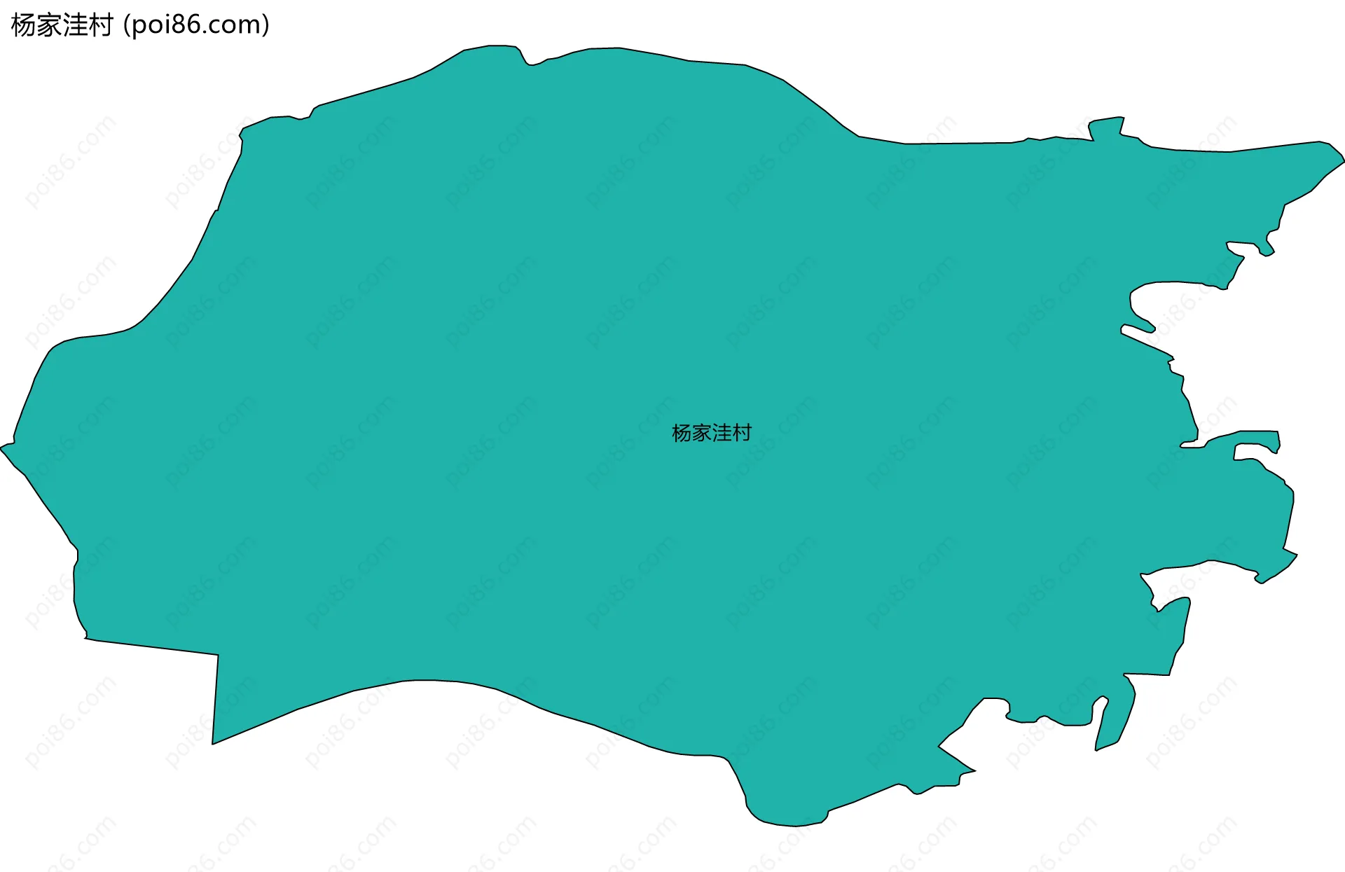 杨家洼村边界地图