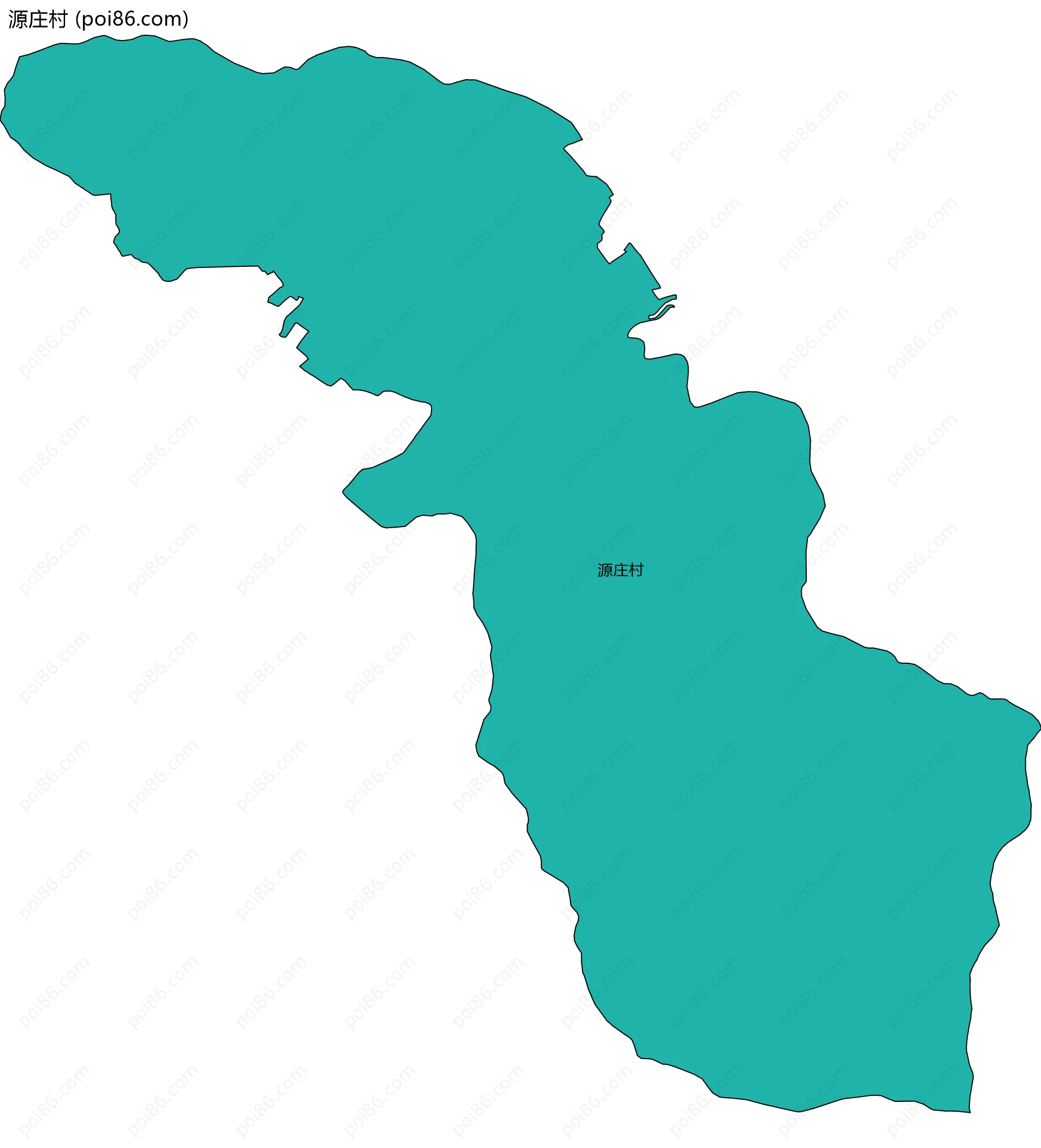 源庄村边界地图