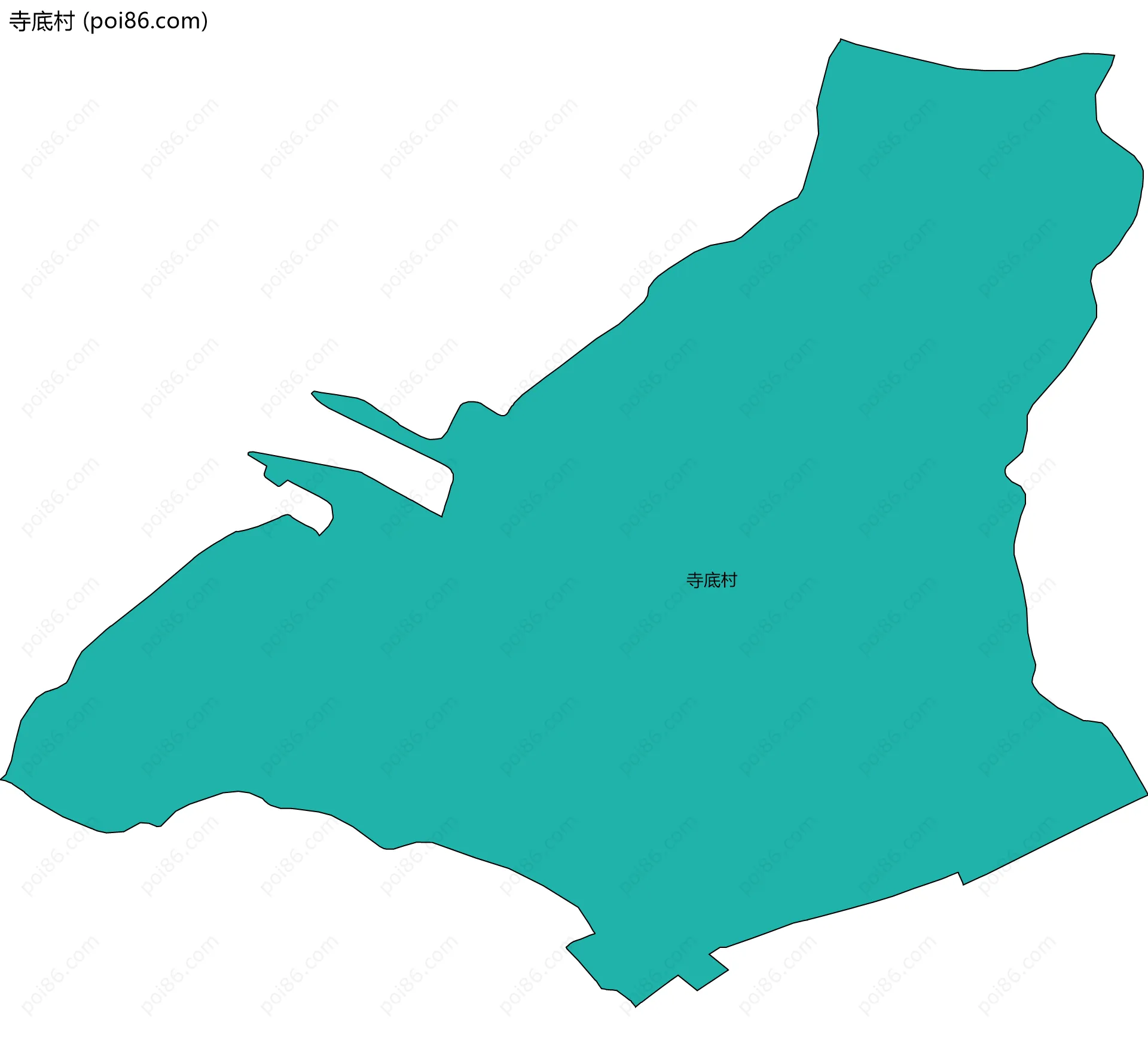 寺底村边界地图