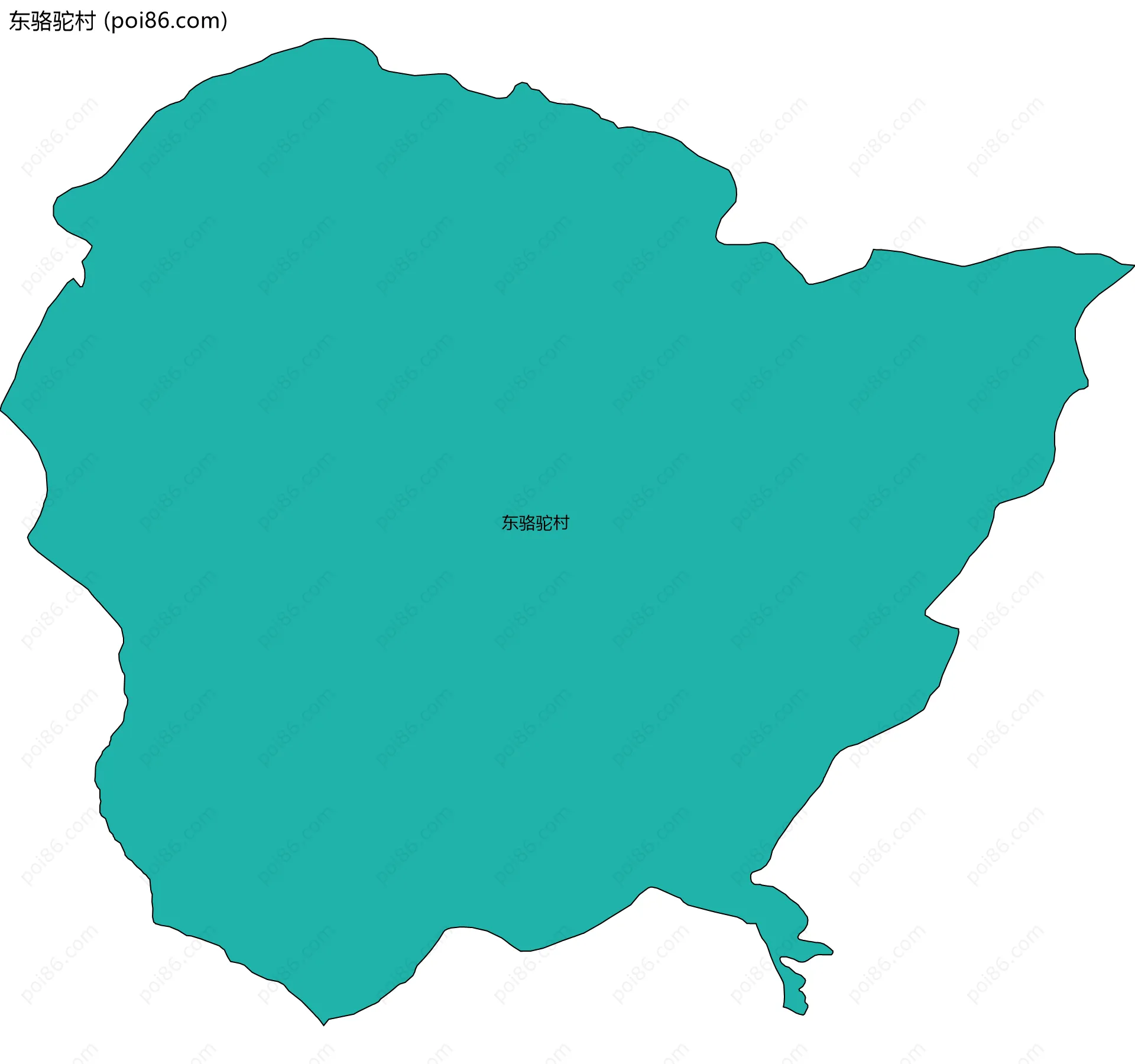 东骆驼村边界地图