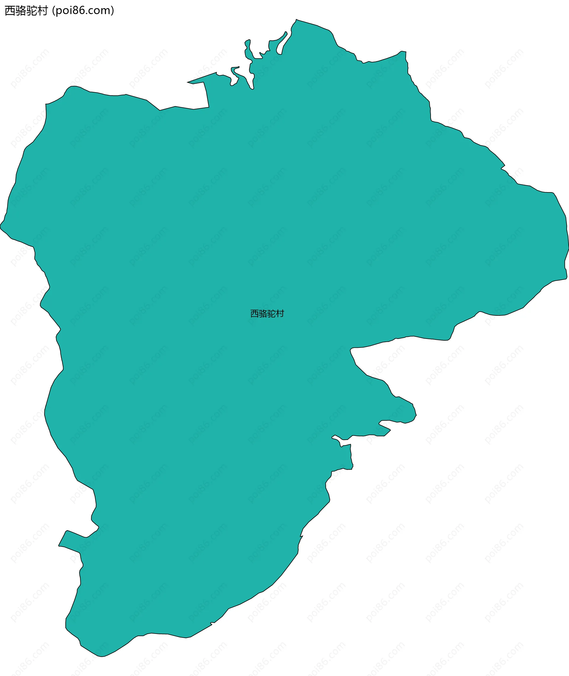 西骆驼村边界地图