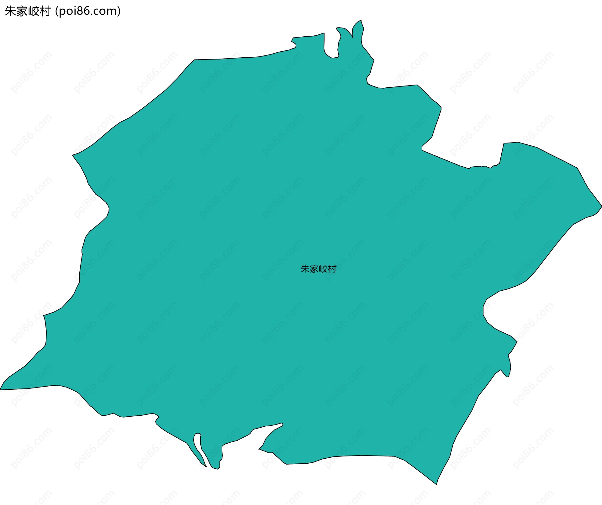 朱家峧村边界地图
