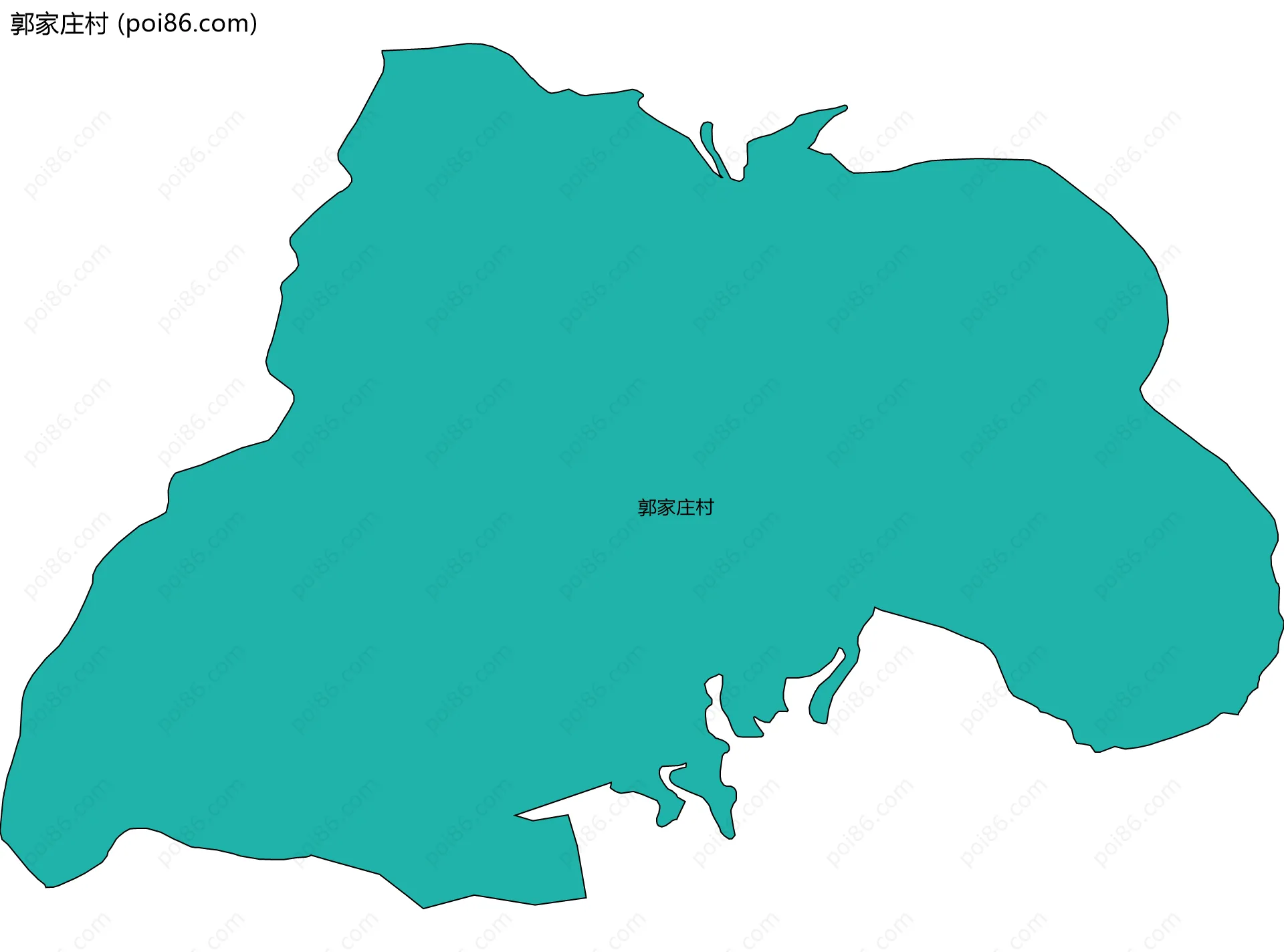 郭家庄村边界地图
