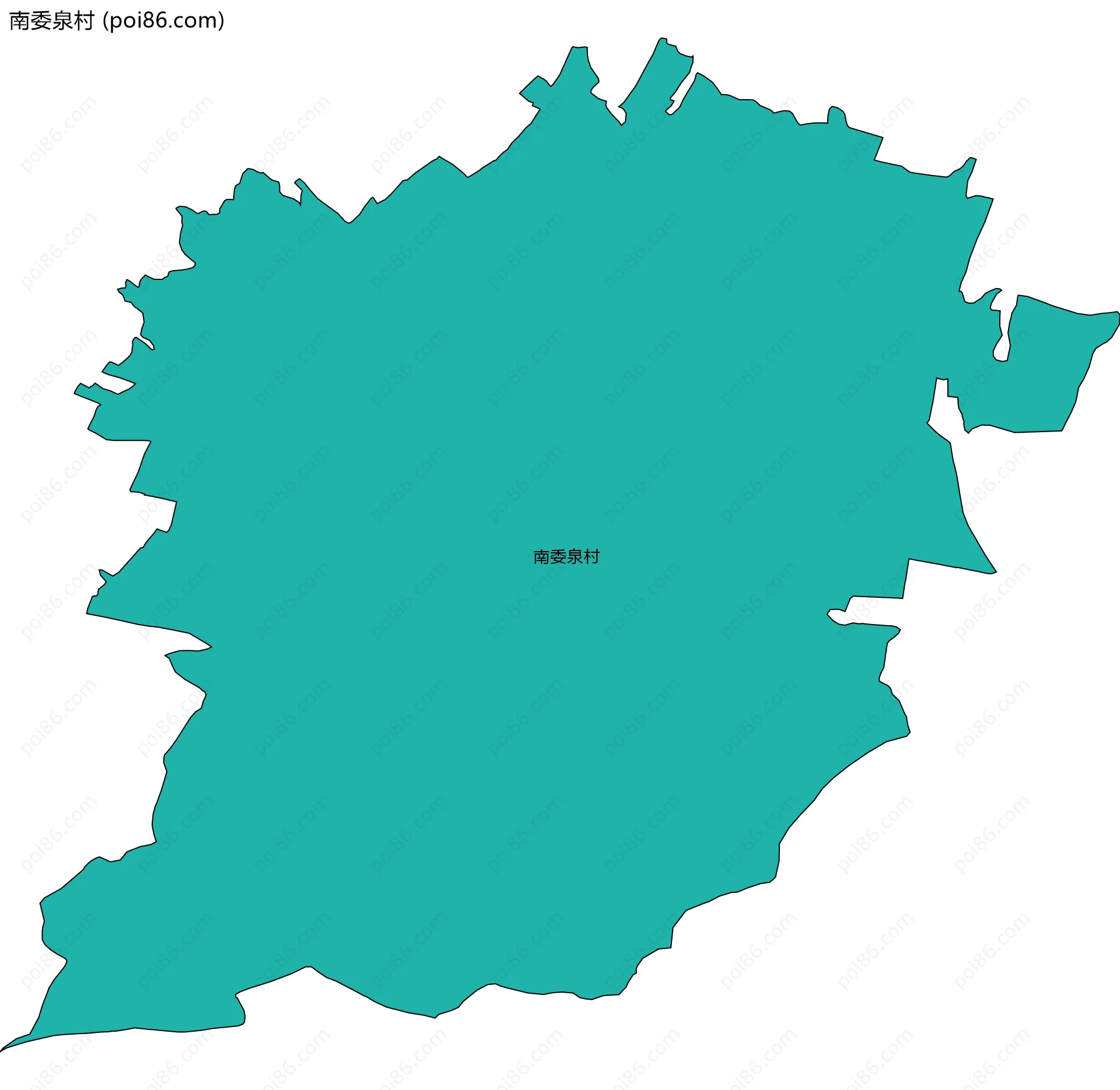 南委泉村边界地图