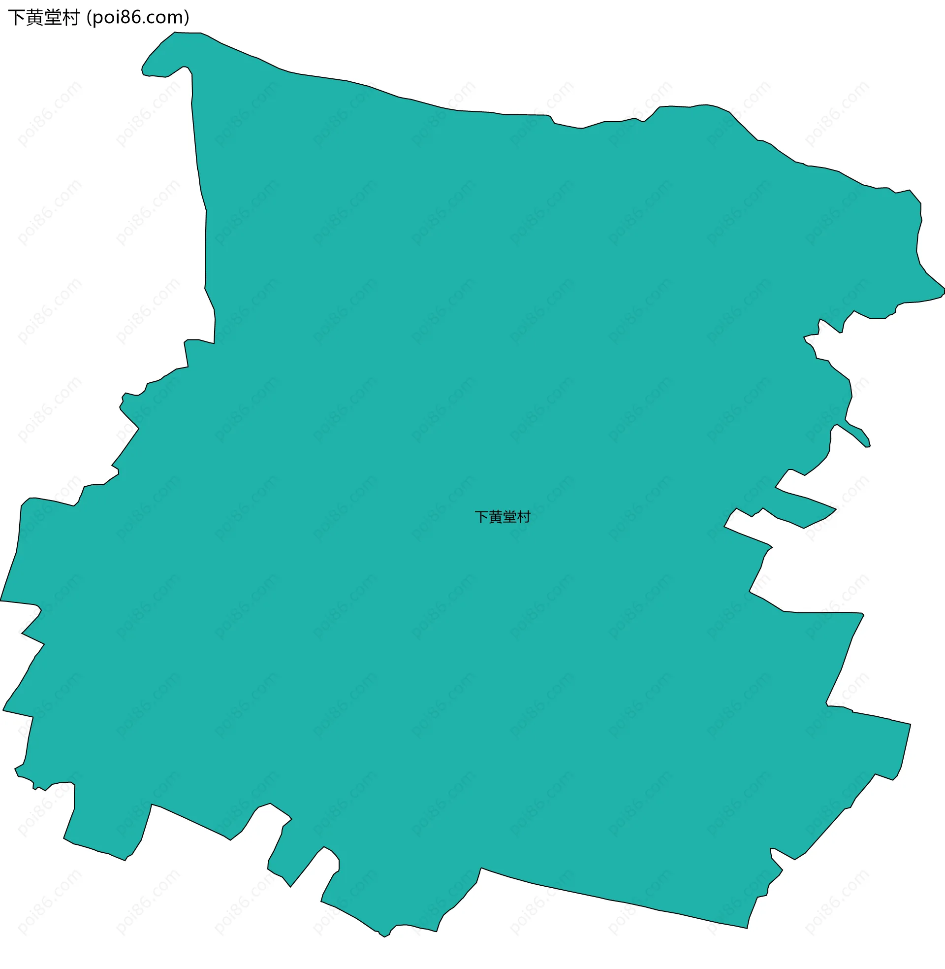 下黄堂村边界地图