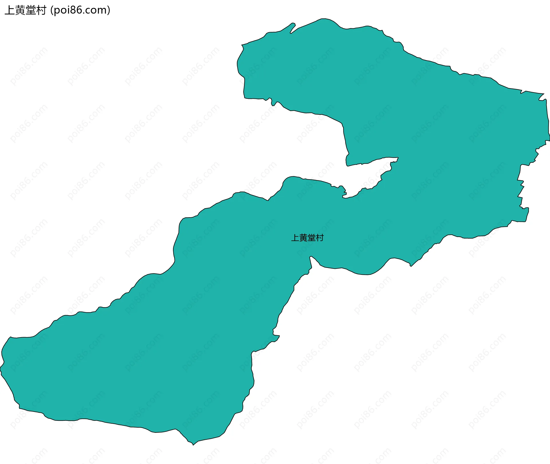 上黄堂村边界地图