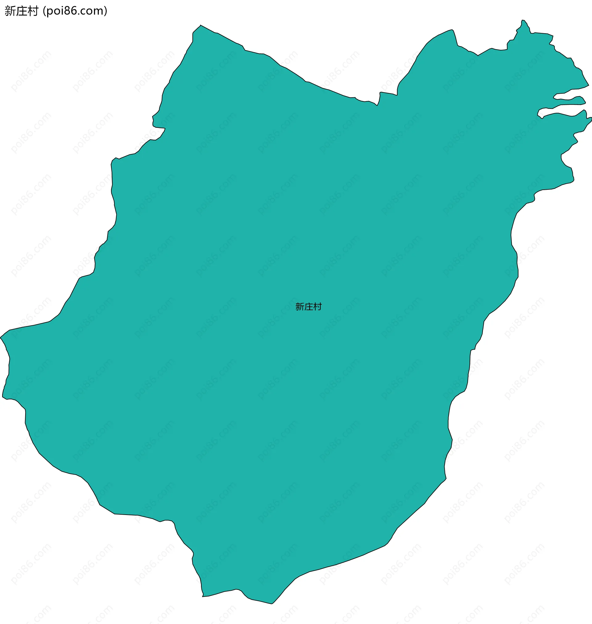 新庄村边界地图