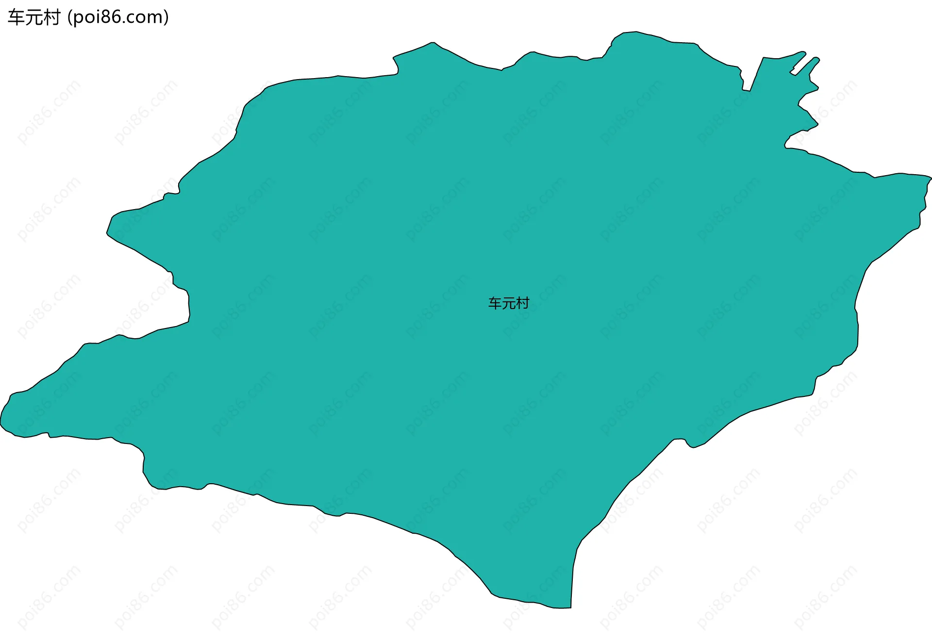 车元村边界地图