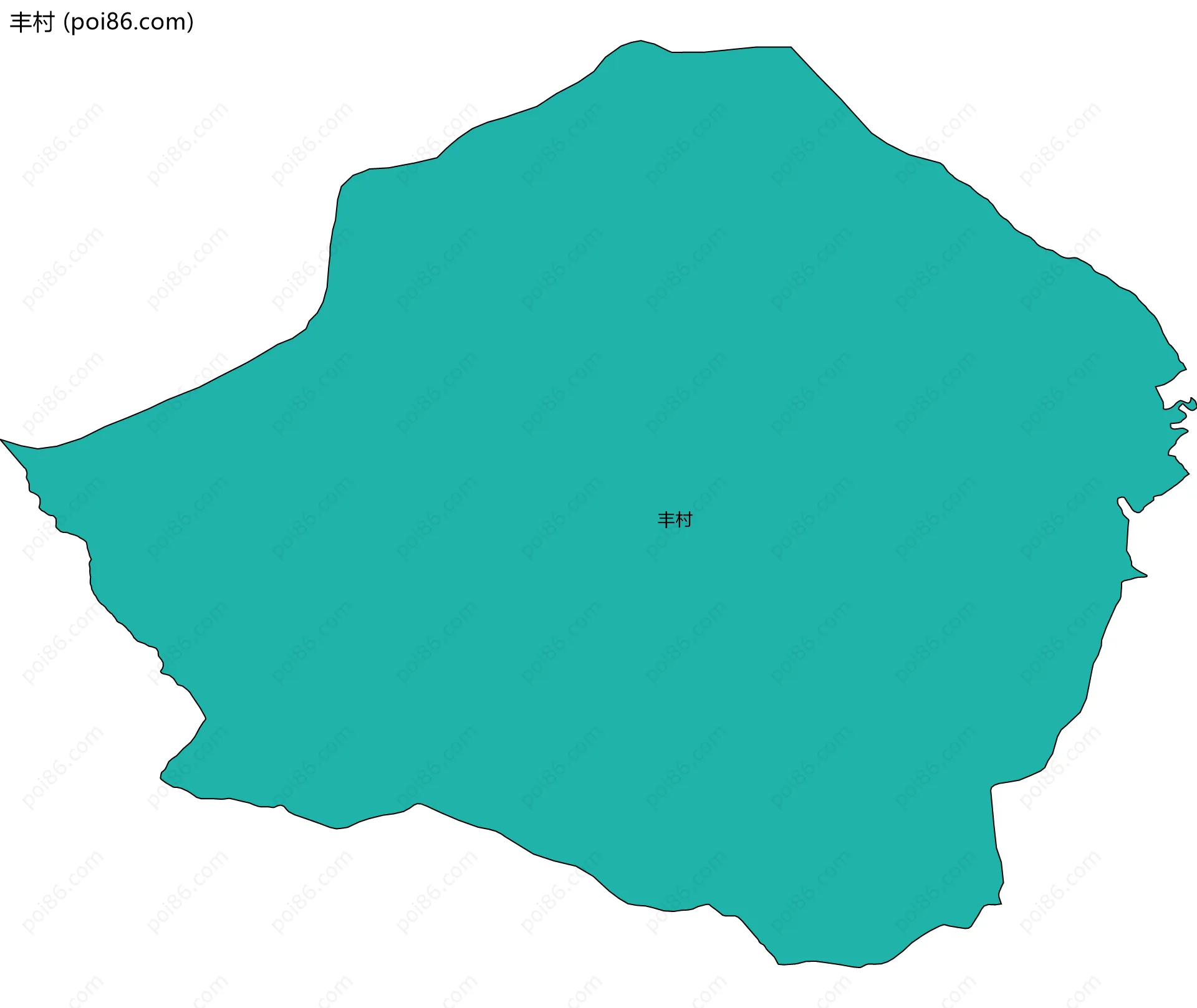 丰村边界地图