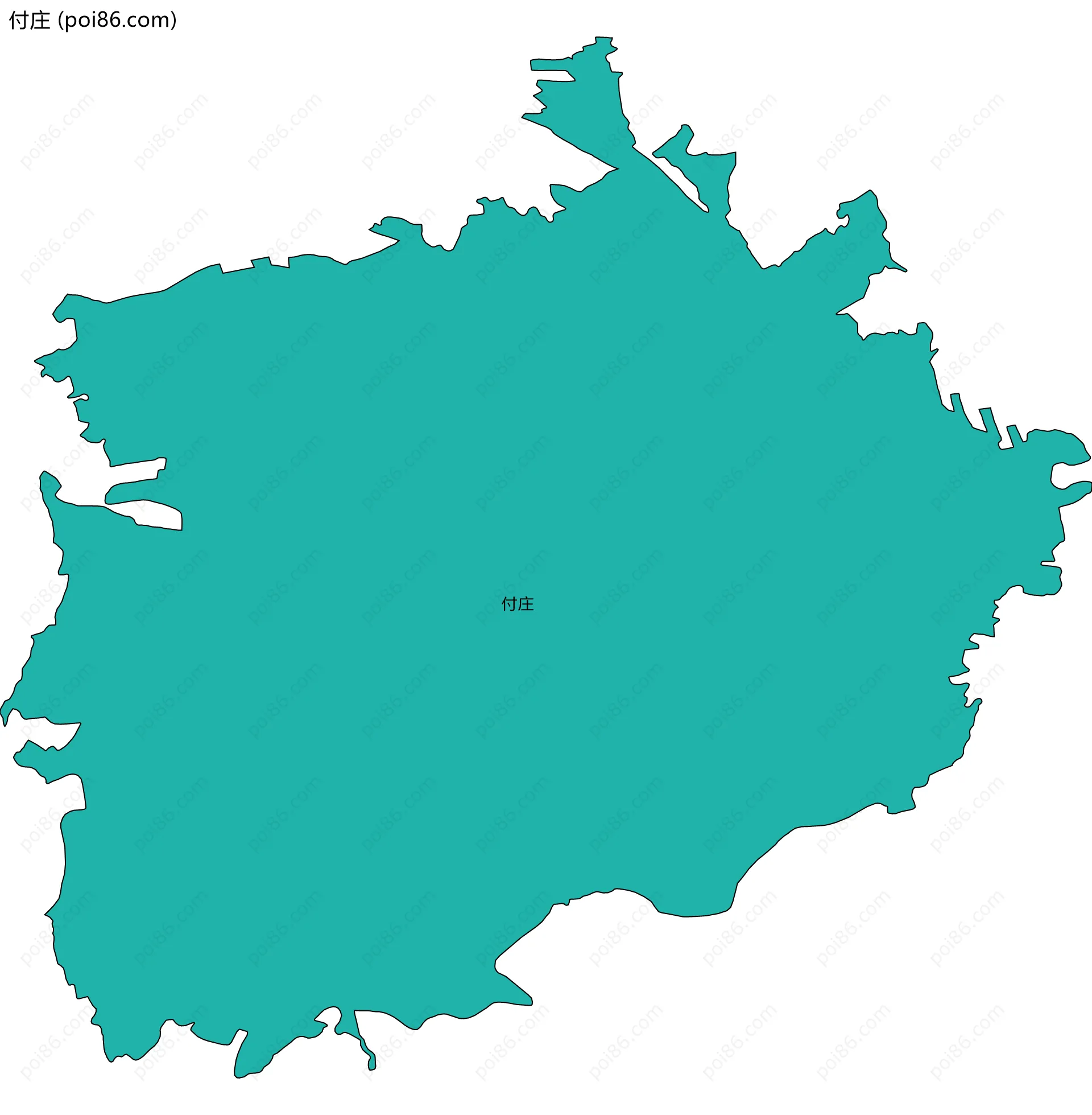 付庄边界地图