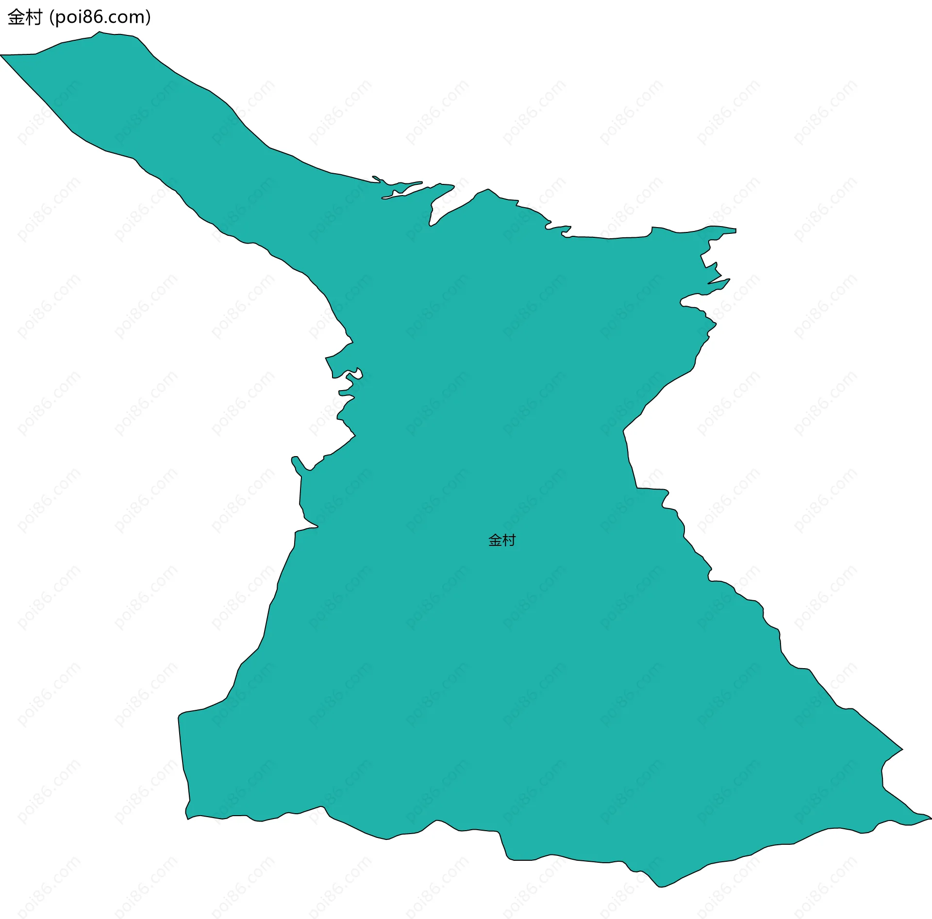 金村边界地图