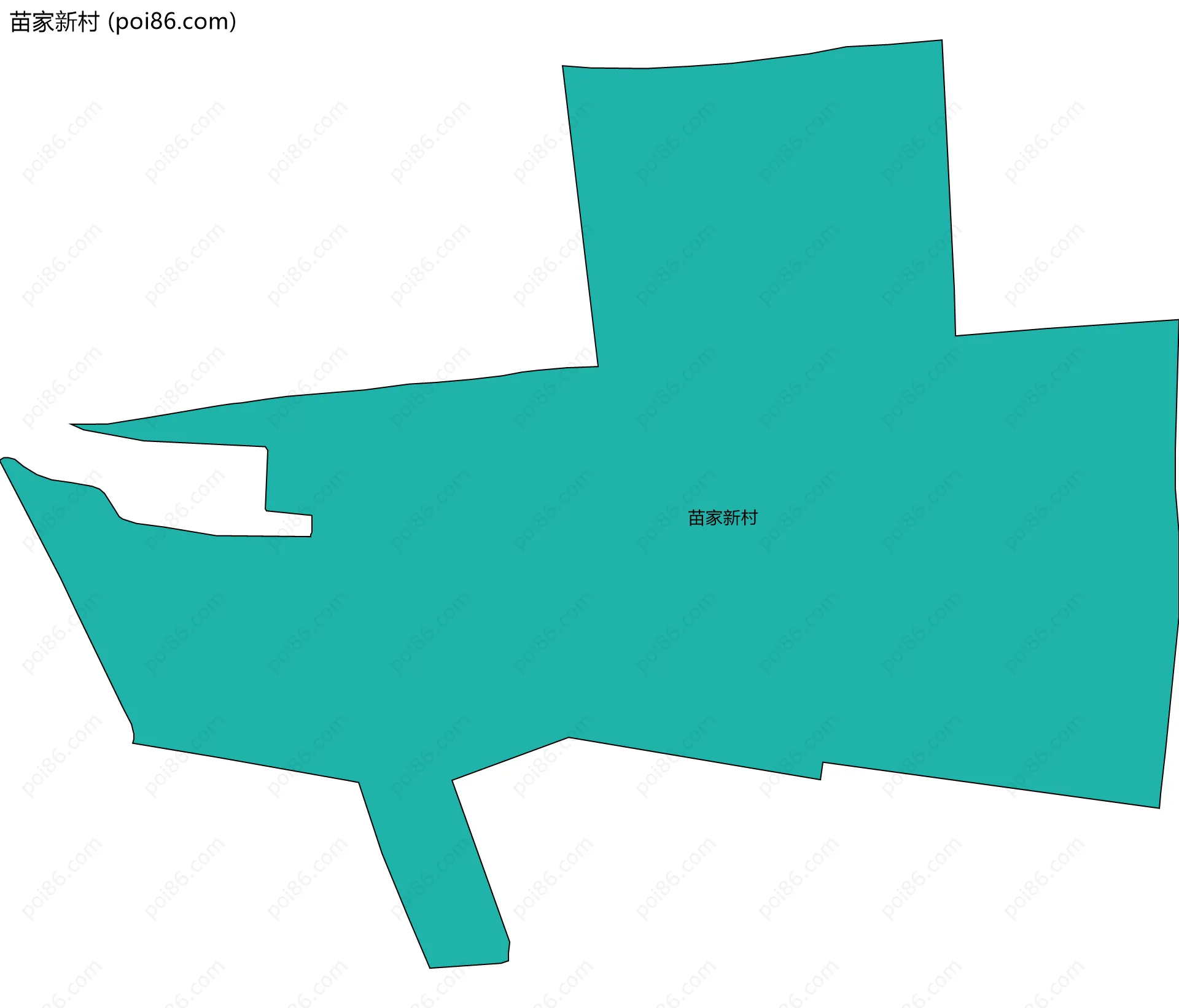 苗家新村边界地图