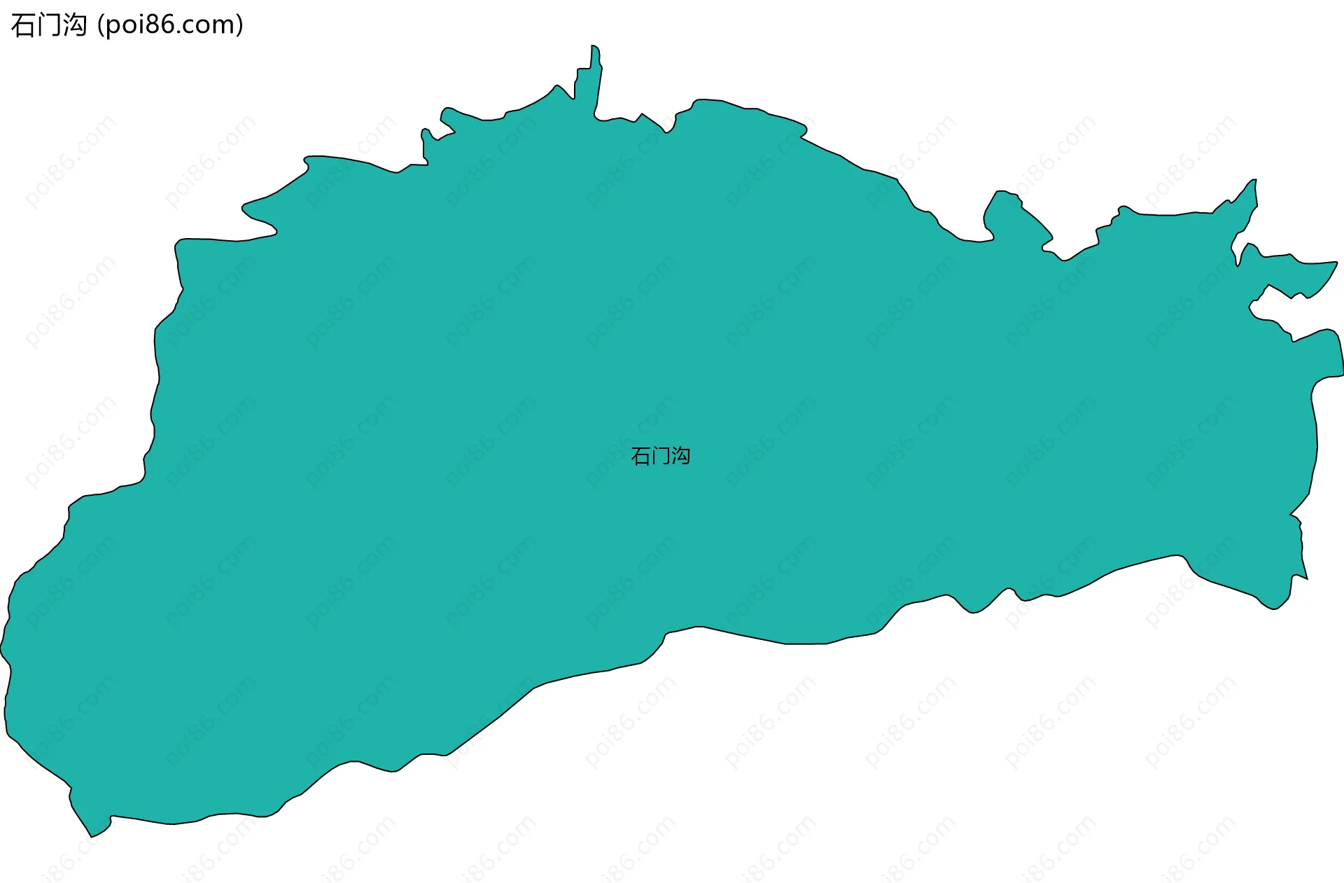 石门沟边界地图