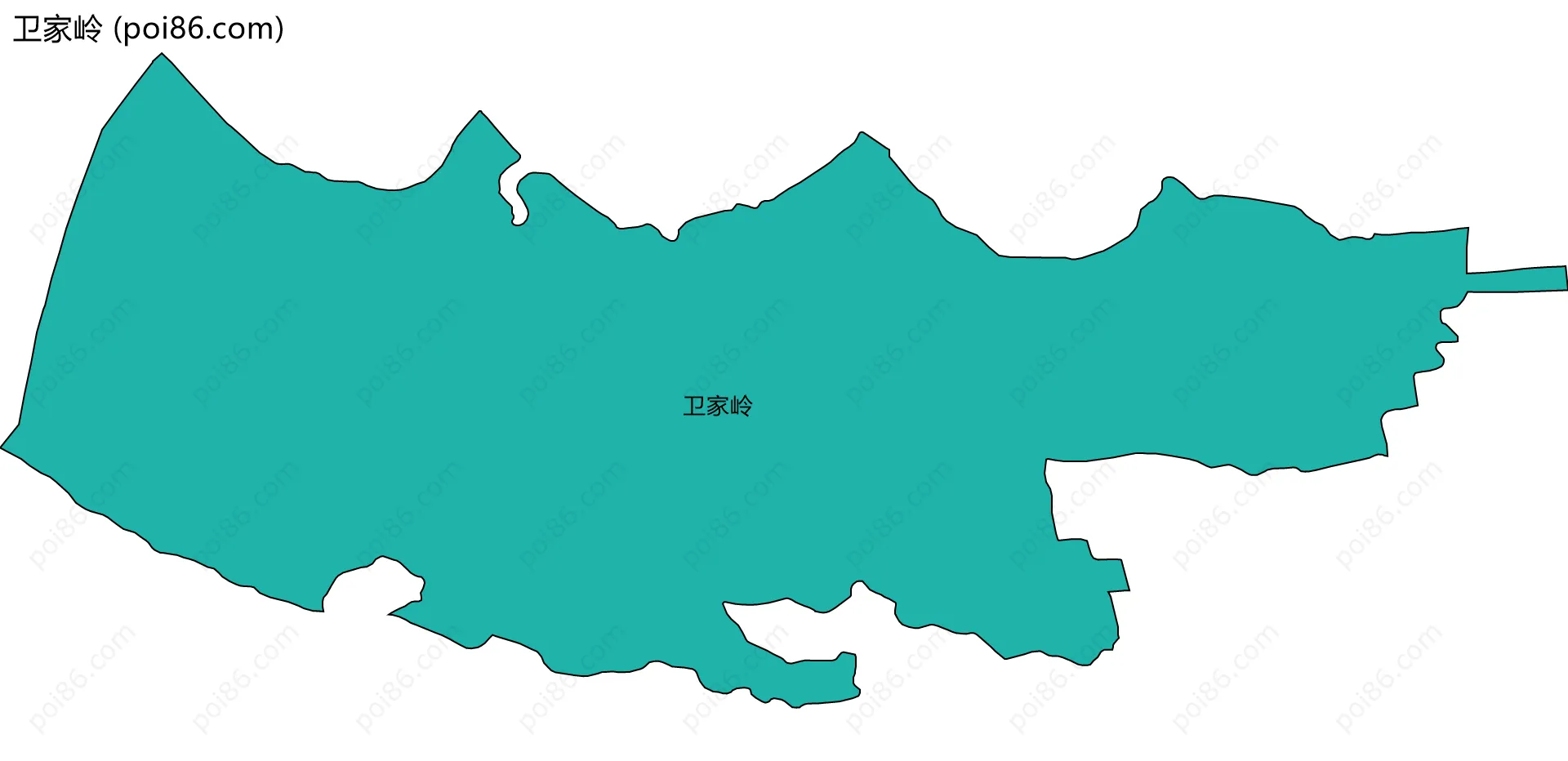 卫家岭边界地图