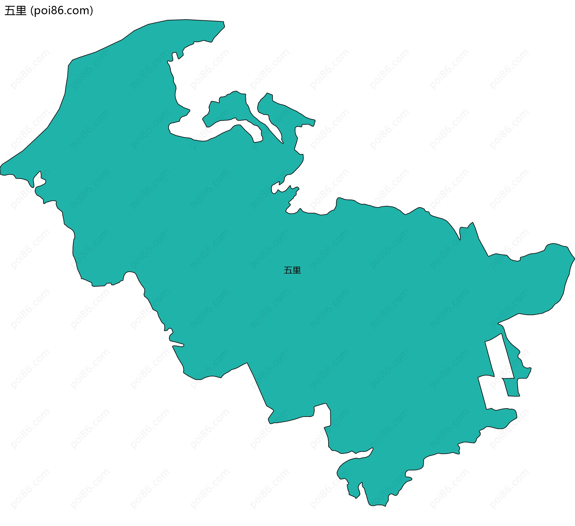 五里边界地图