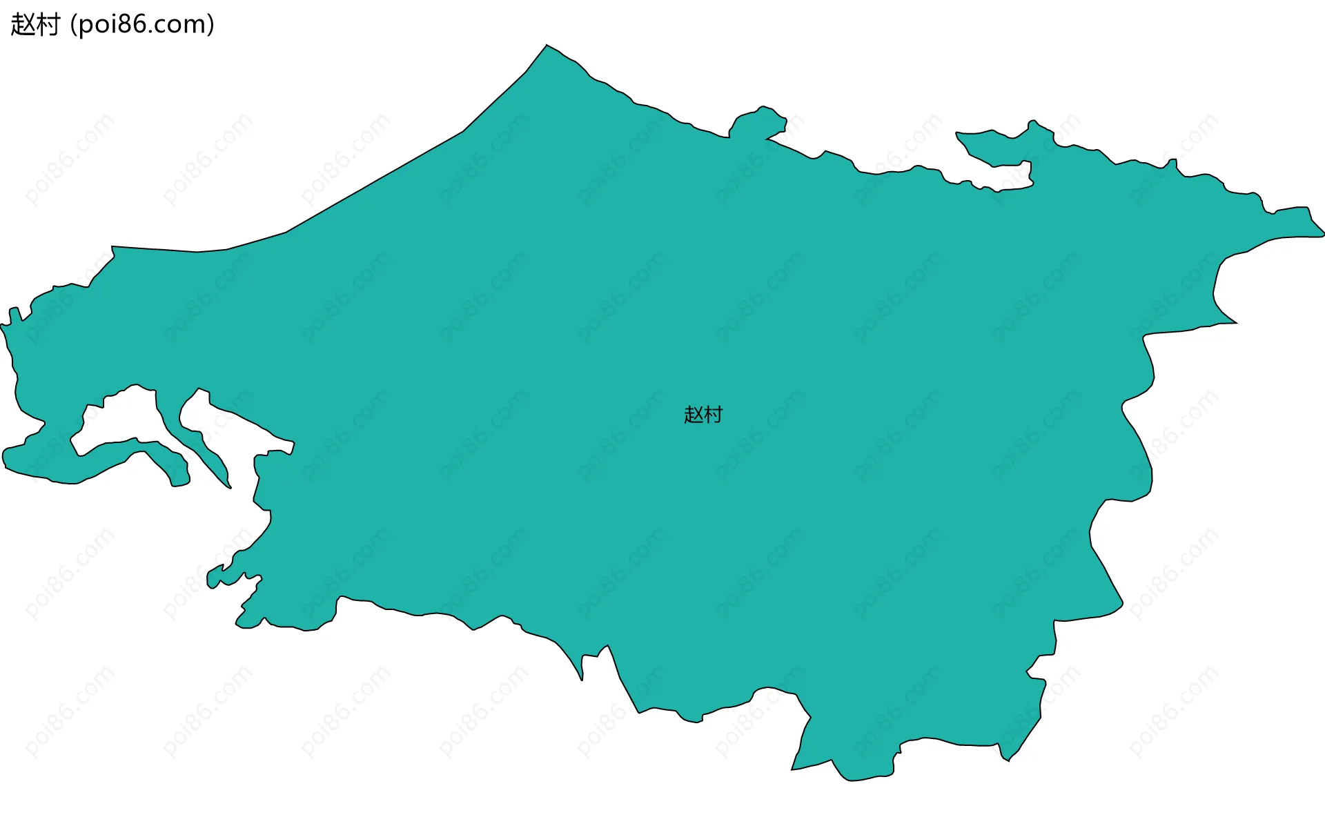 赵村边界地图