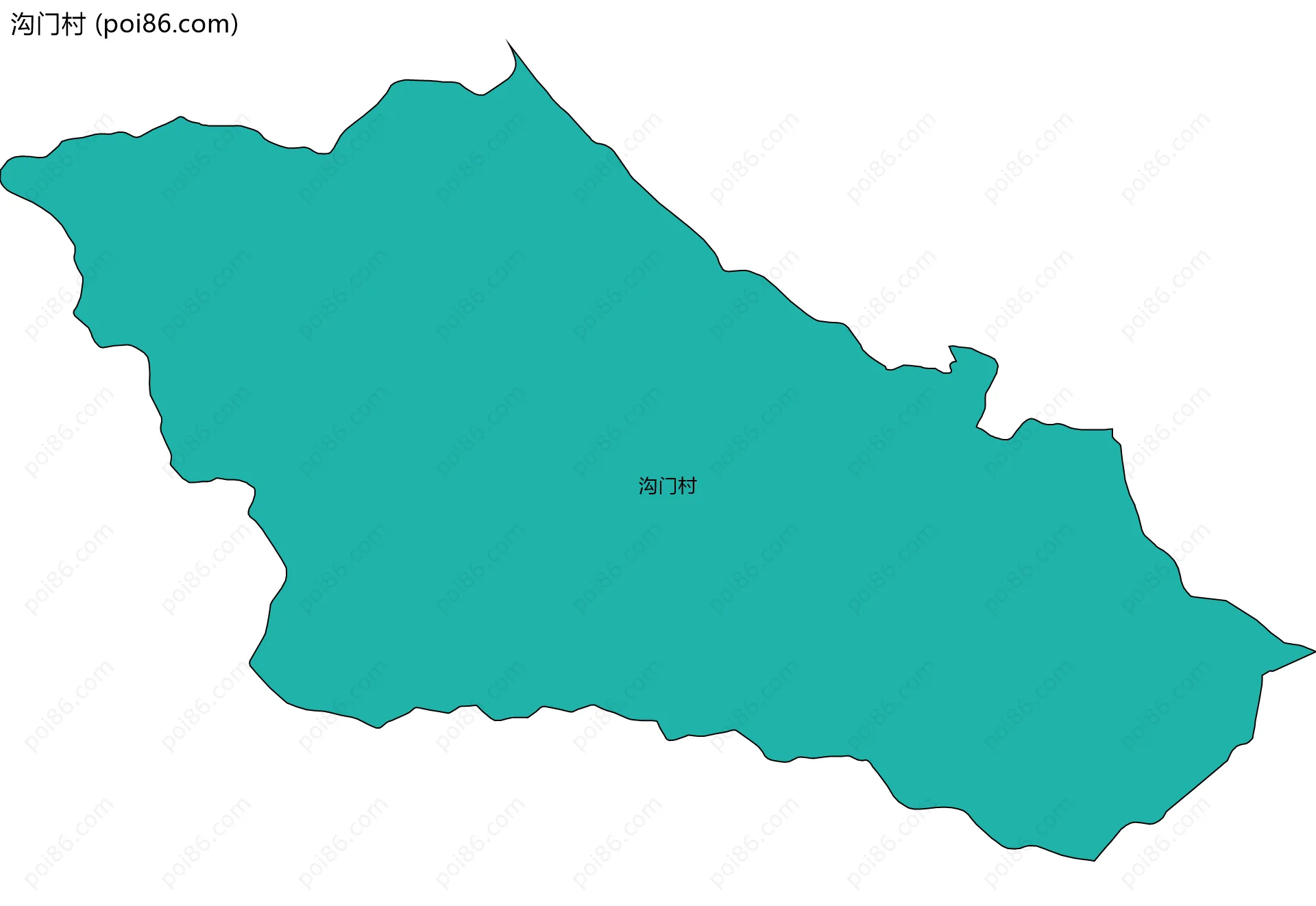 沟门村边界地图