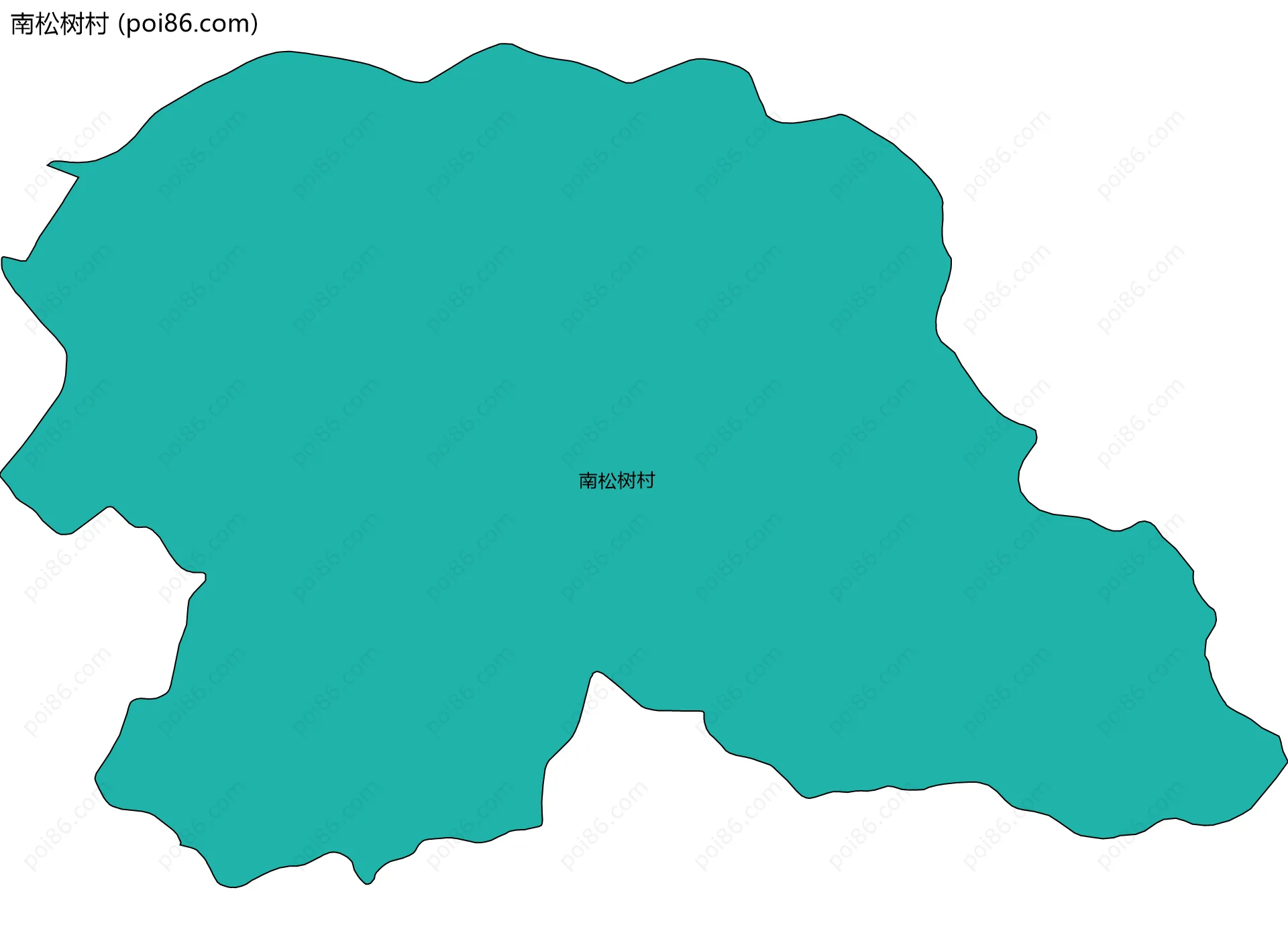 南松树村边界地图