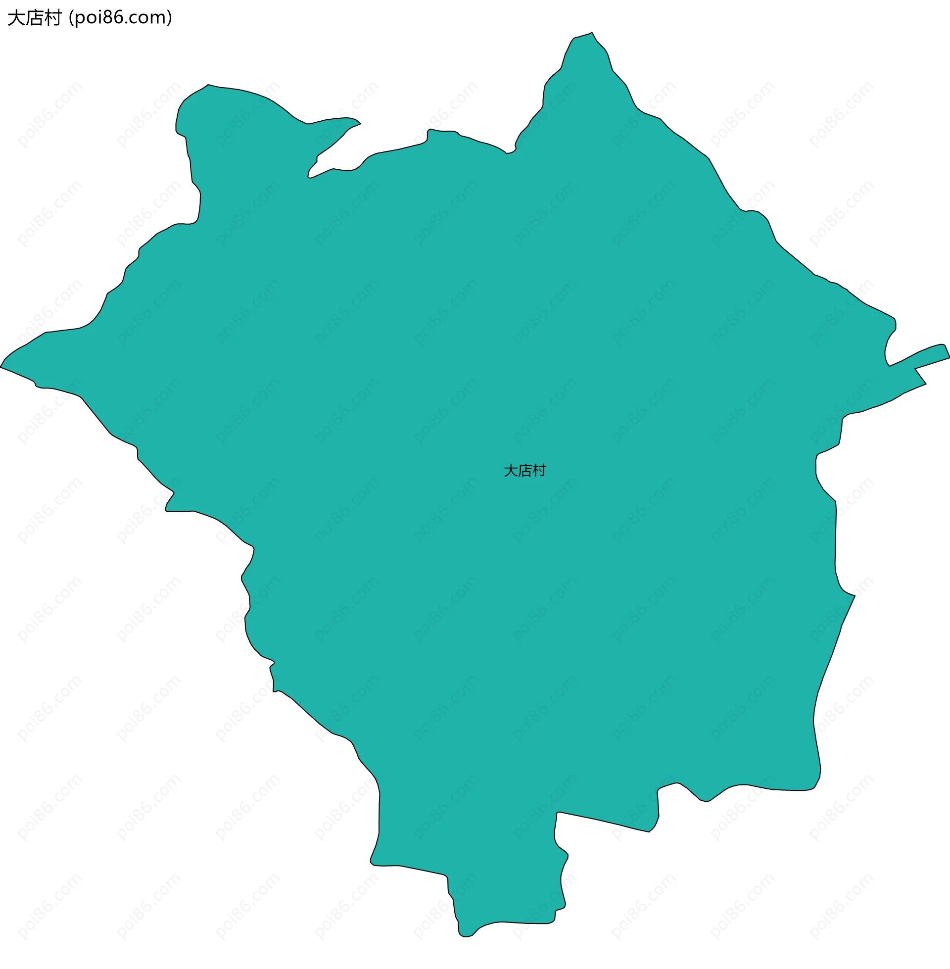 大店村边界地图