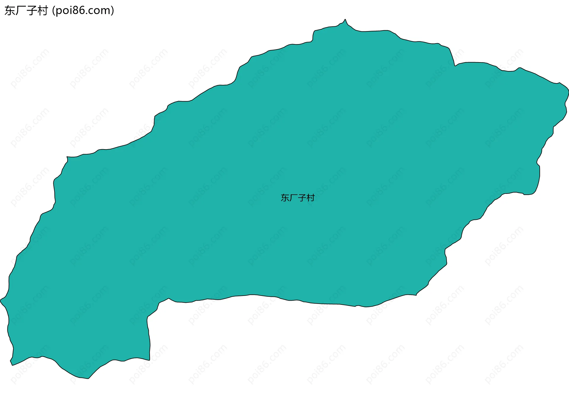 东厂子村边界地图