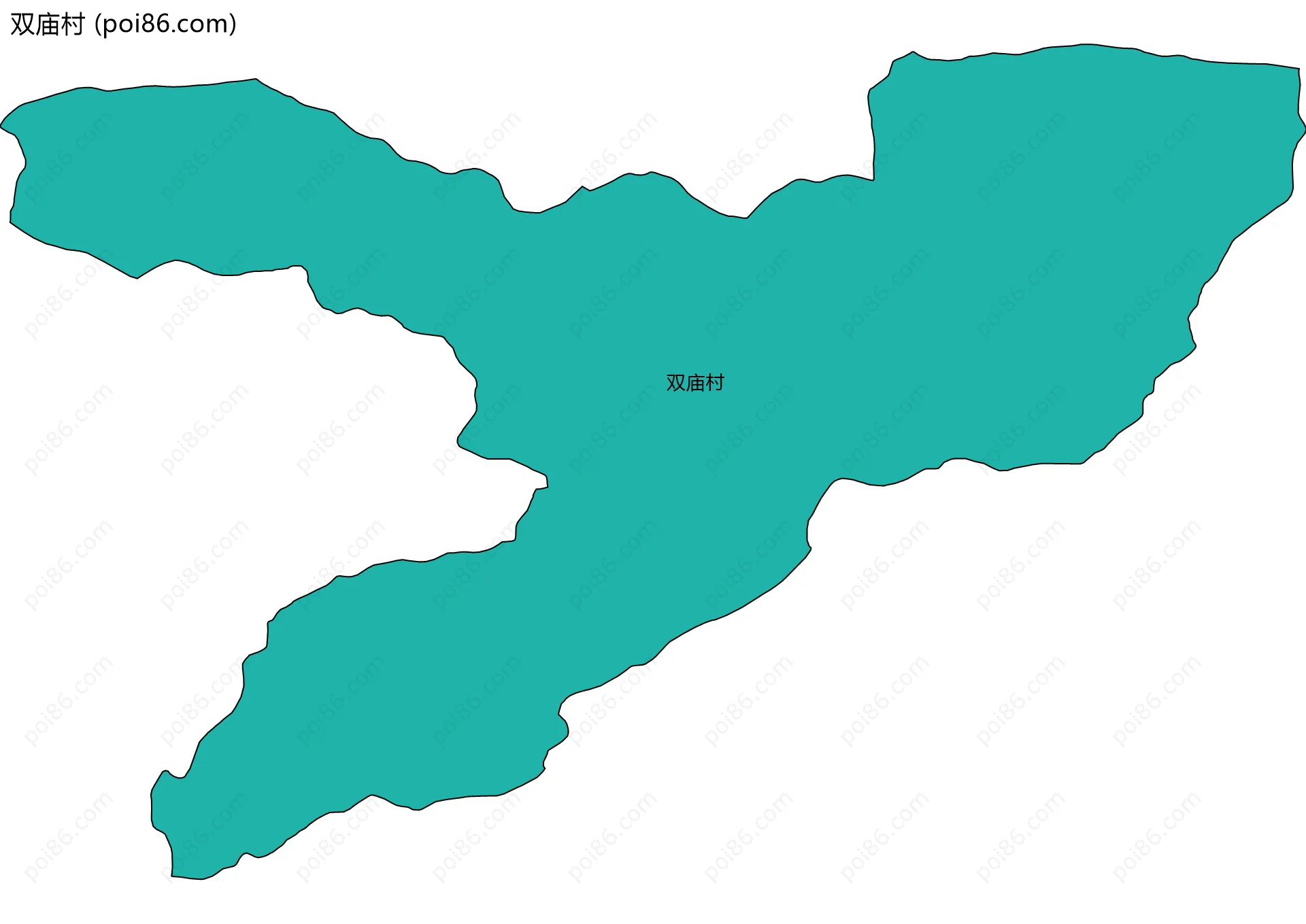 双庙村边界地图