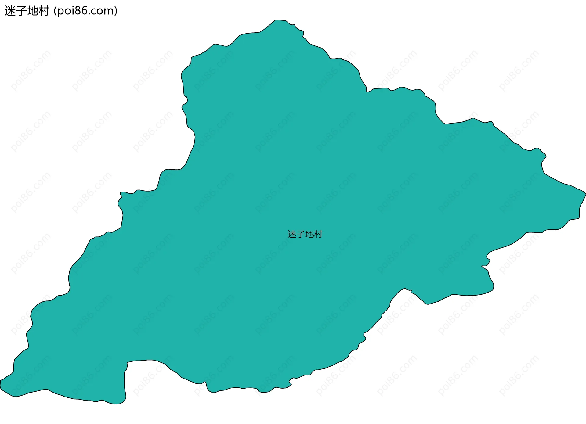 迷子地村边界地图