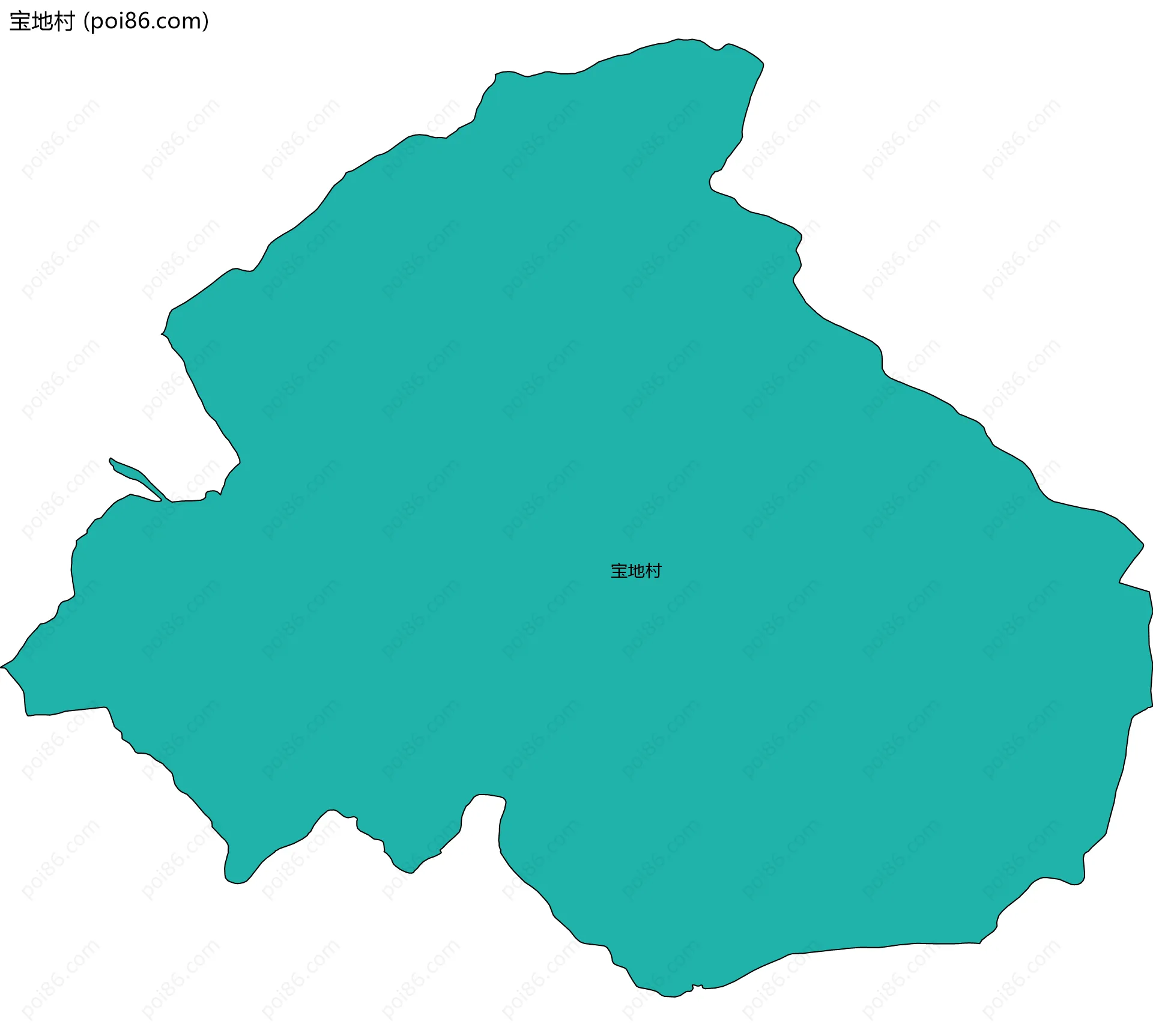 宝地村边界地图