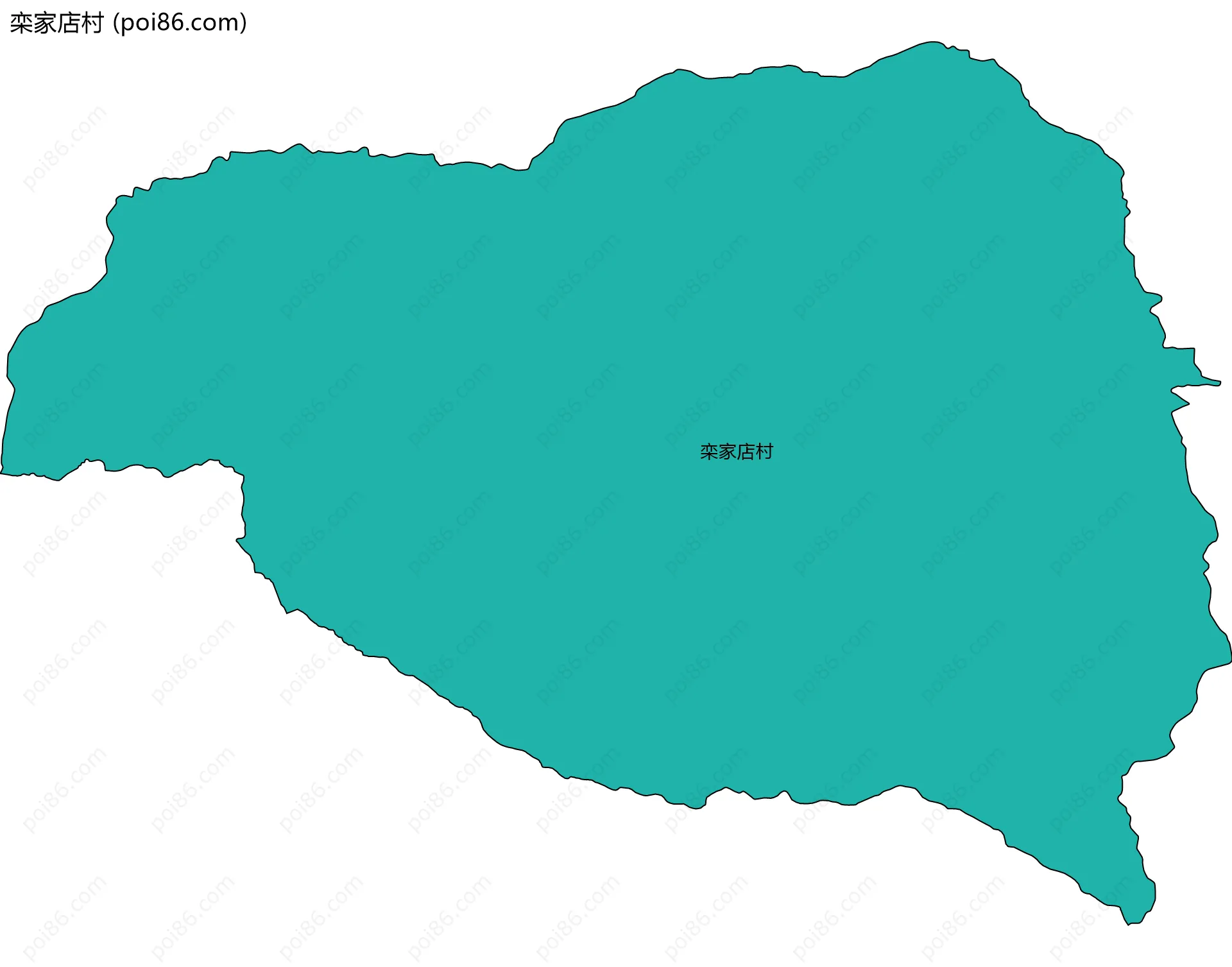 栾家店村边界地图