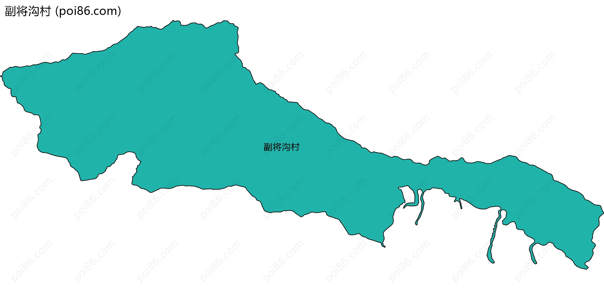 副将沟村边界地图