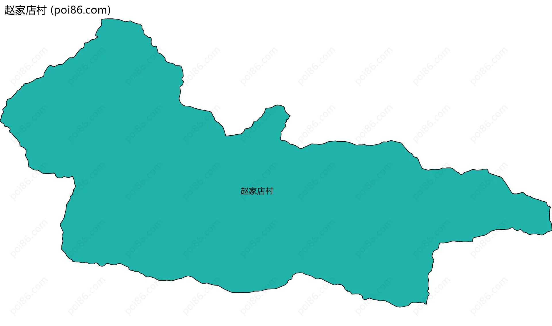 赵家店村边界地图