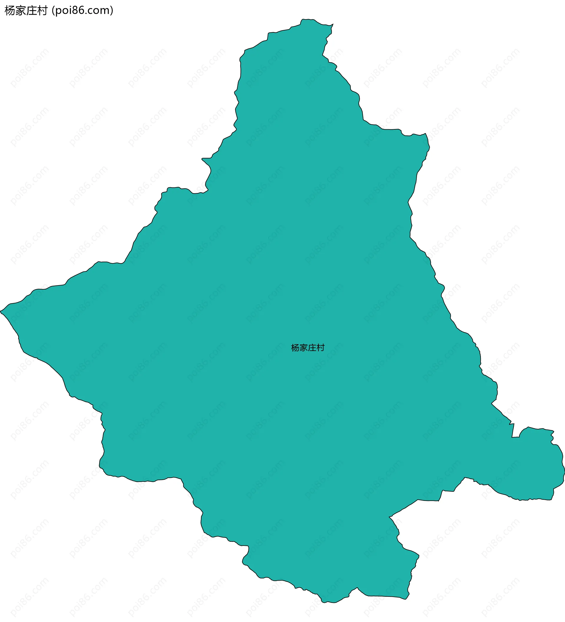 杨家庄村边界地图