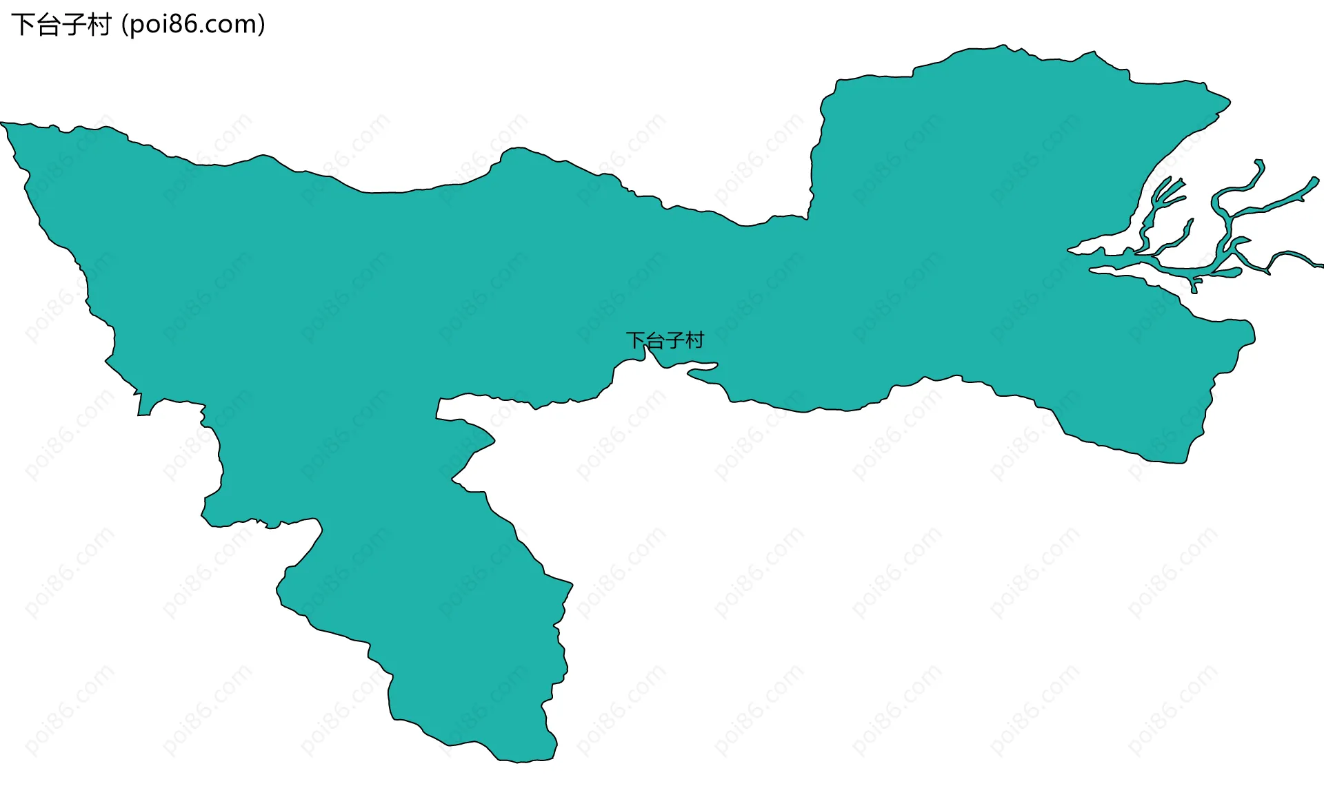 下台子村边界地图