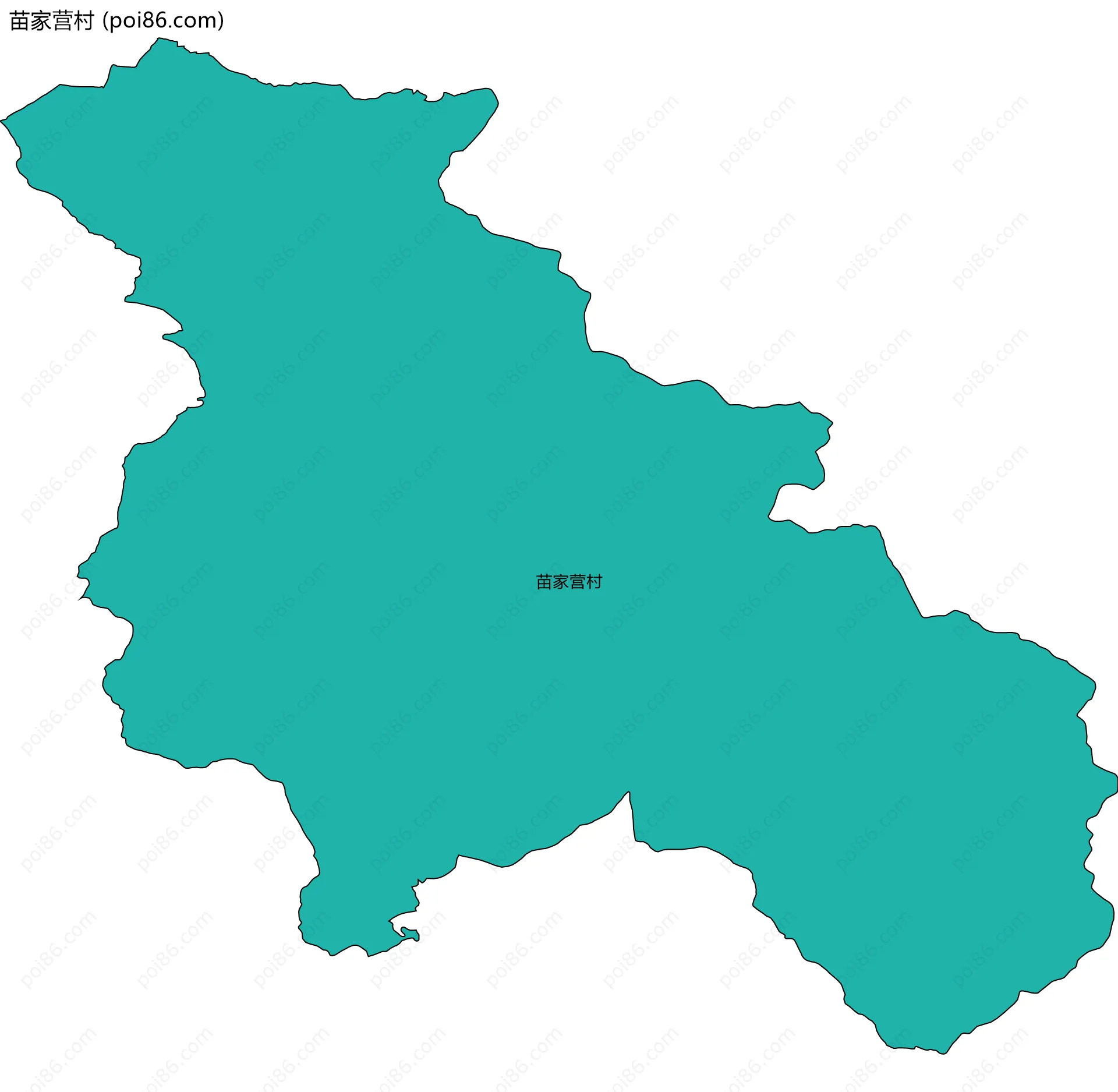 苗家营村边界地图