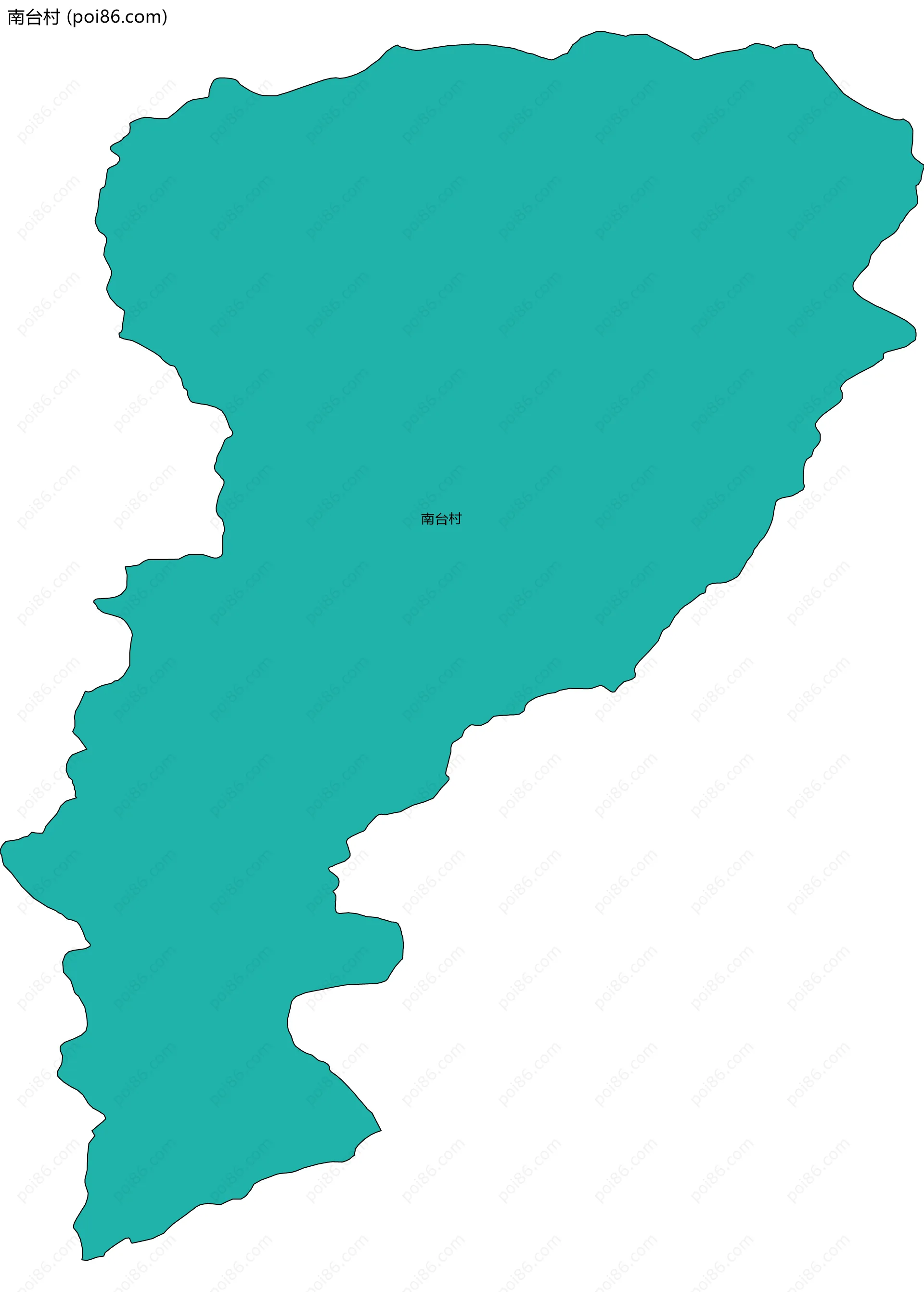 南台村边界地图