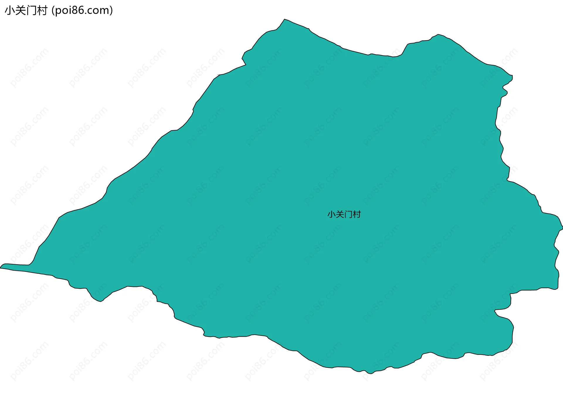 小关门村边界地图