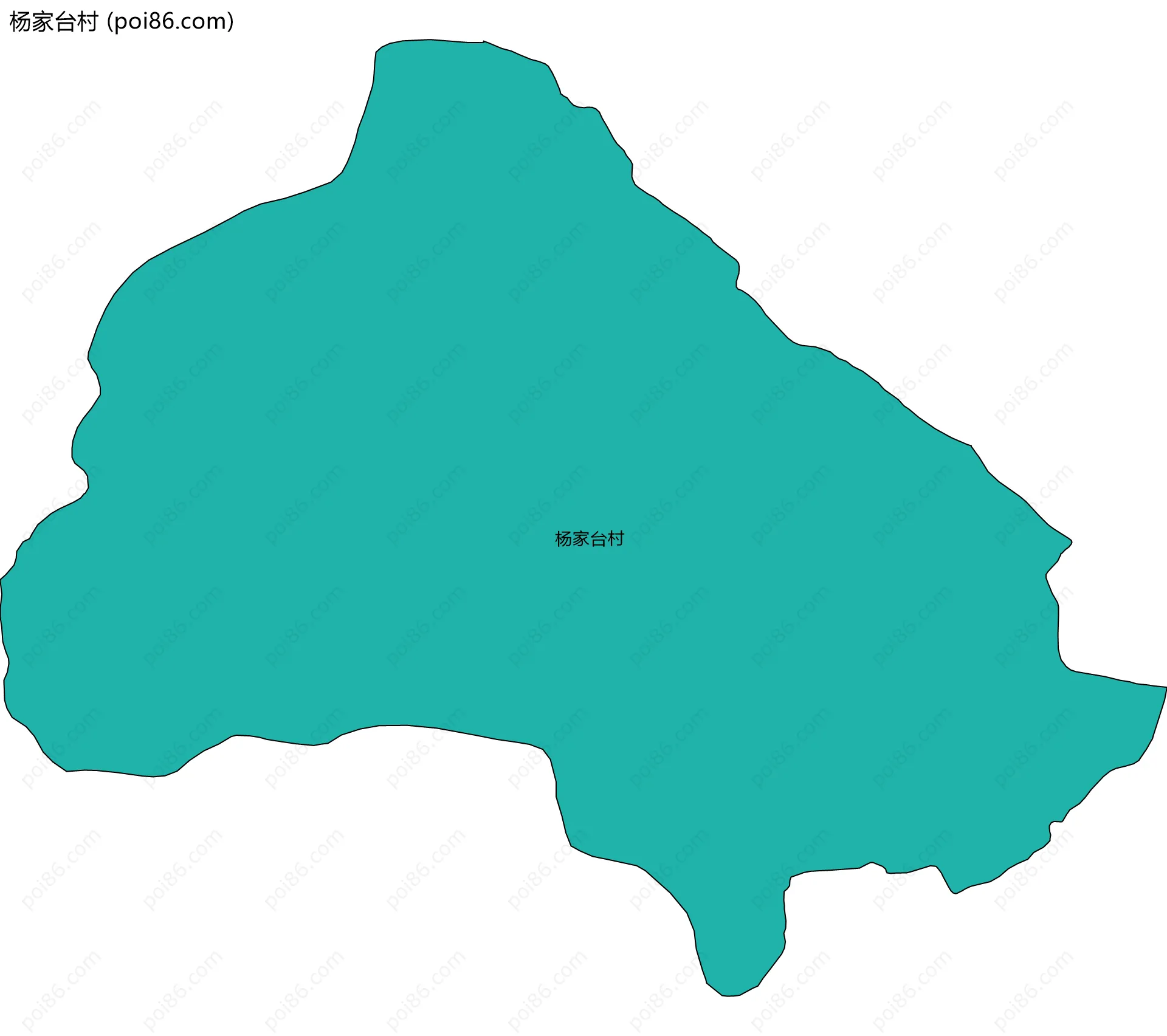 杨家台村边界地图