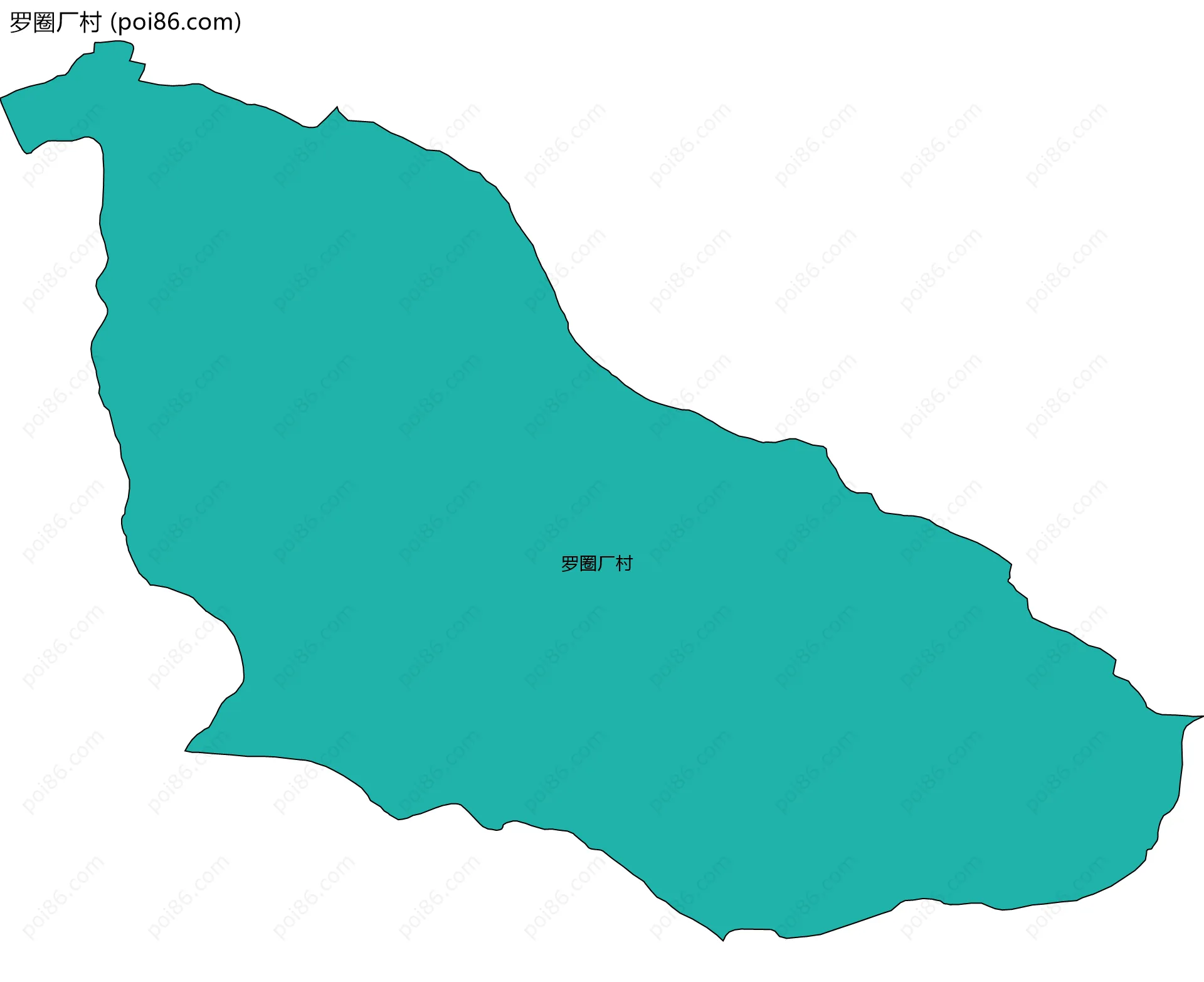 罗圈厂村边界地图
