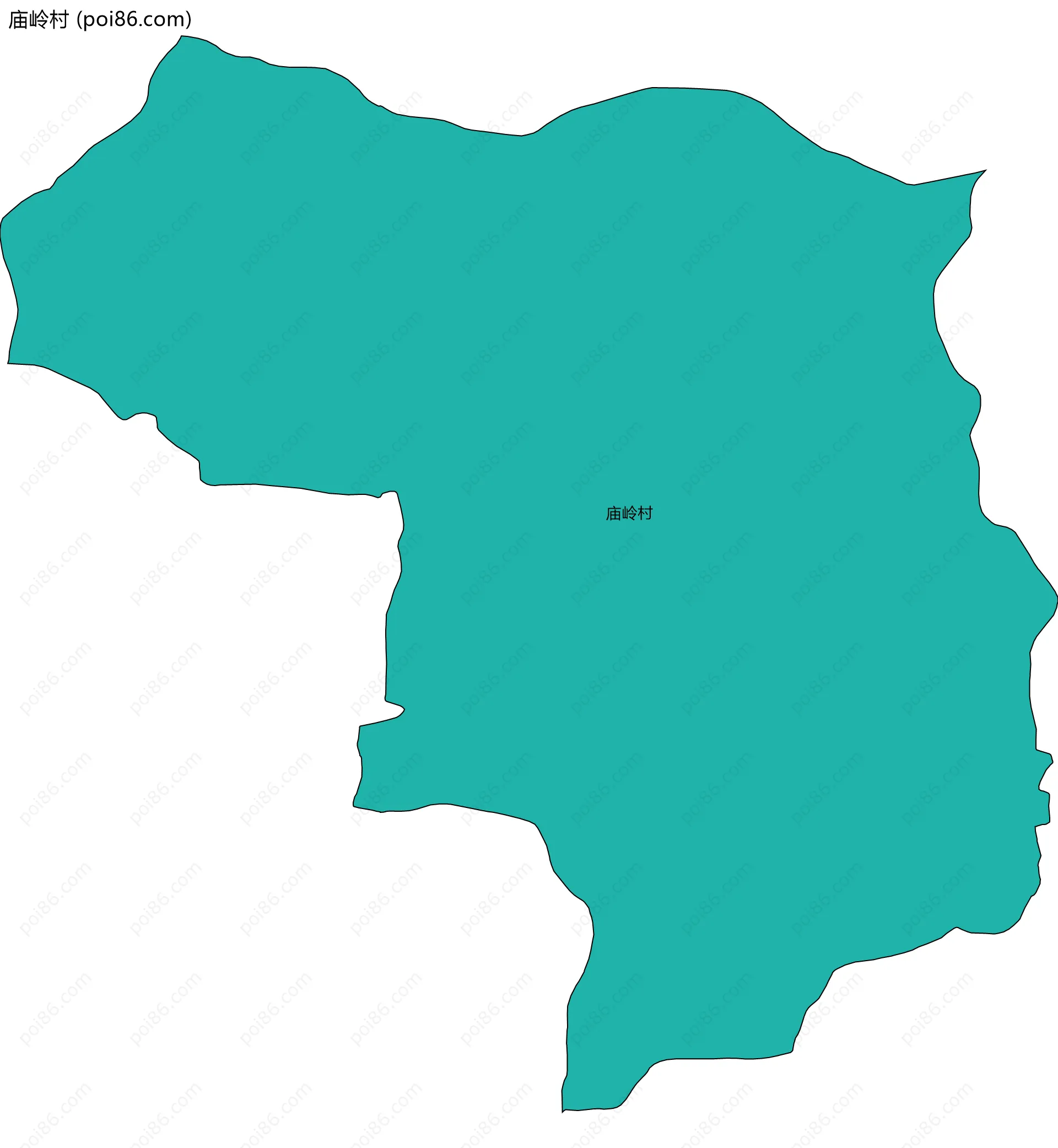 庙岭村边界地图