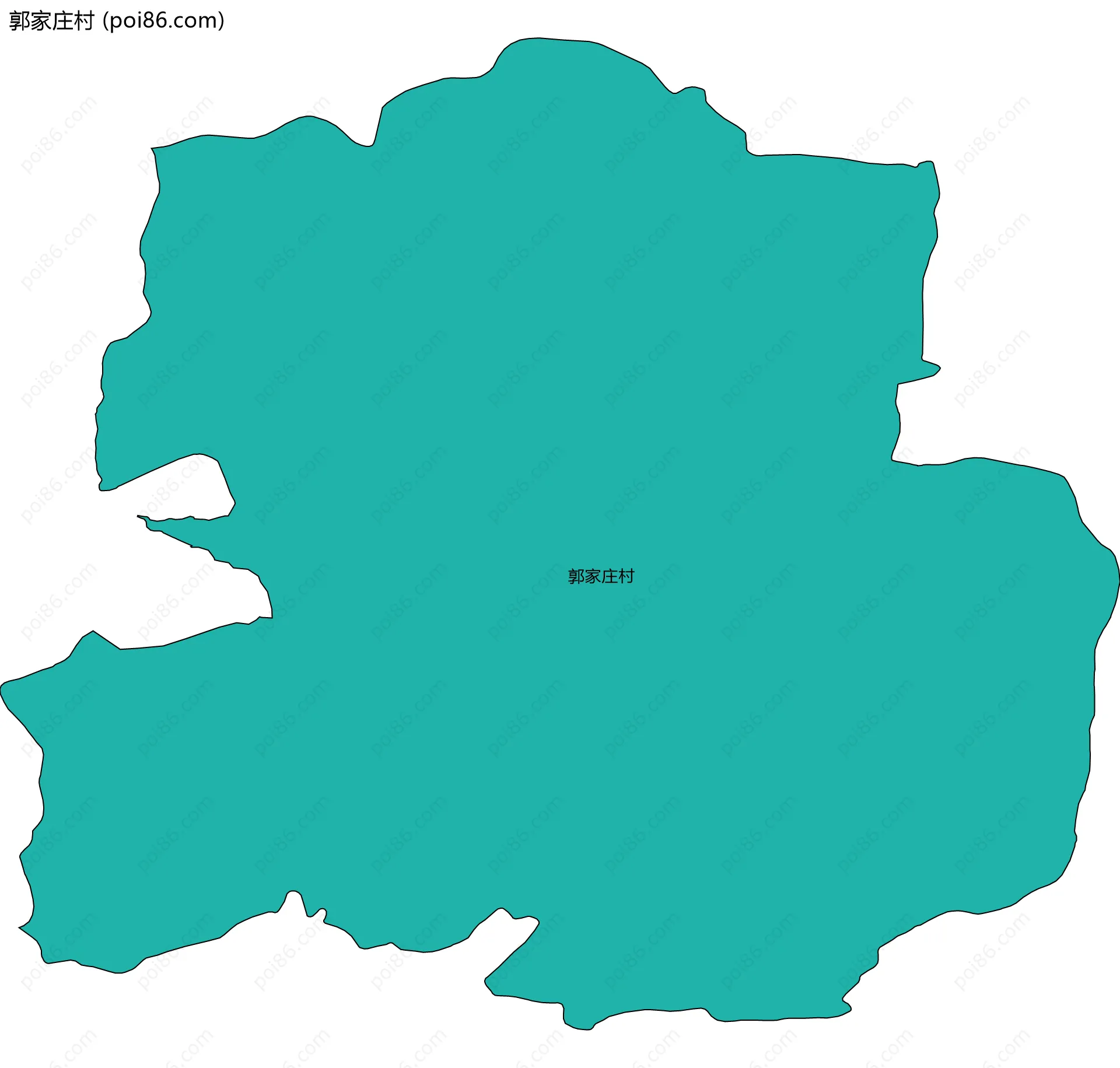 郭家庄村边界地图