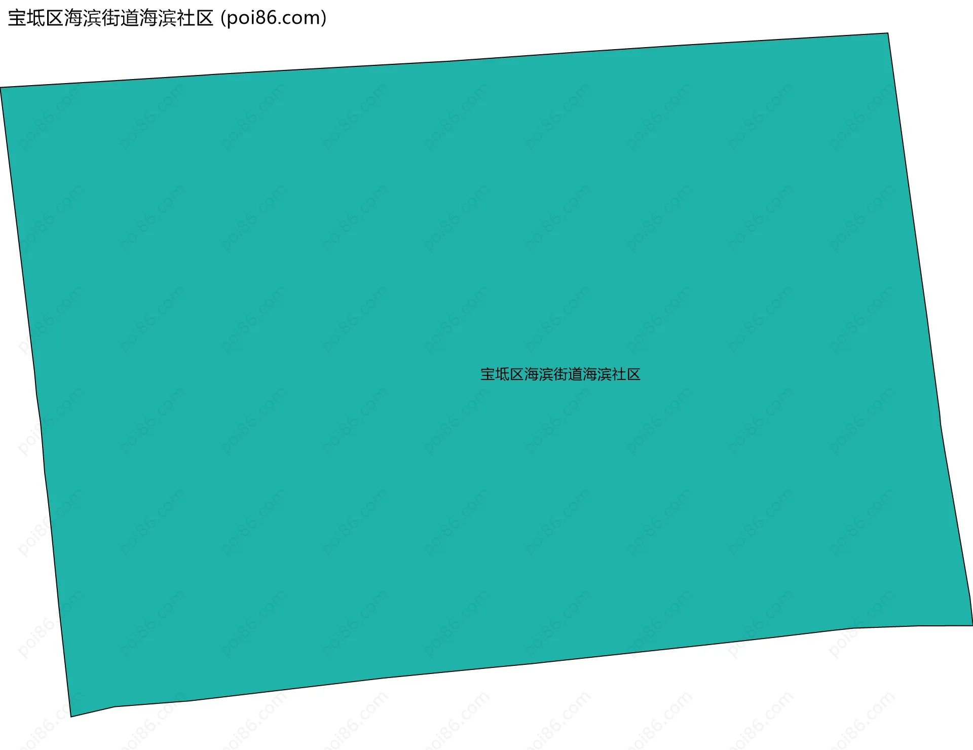 宝坻区海滨街道海滨社区边界地图
