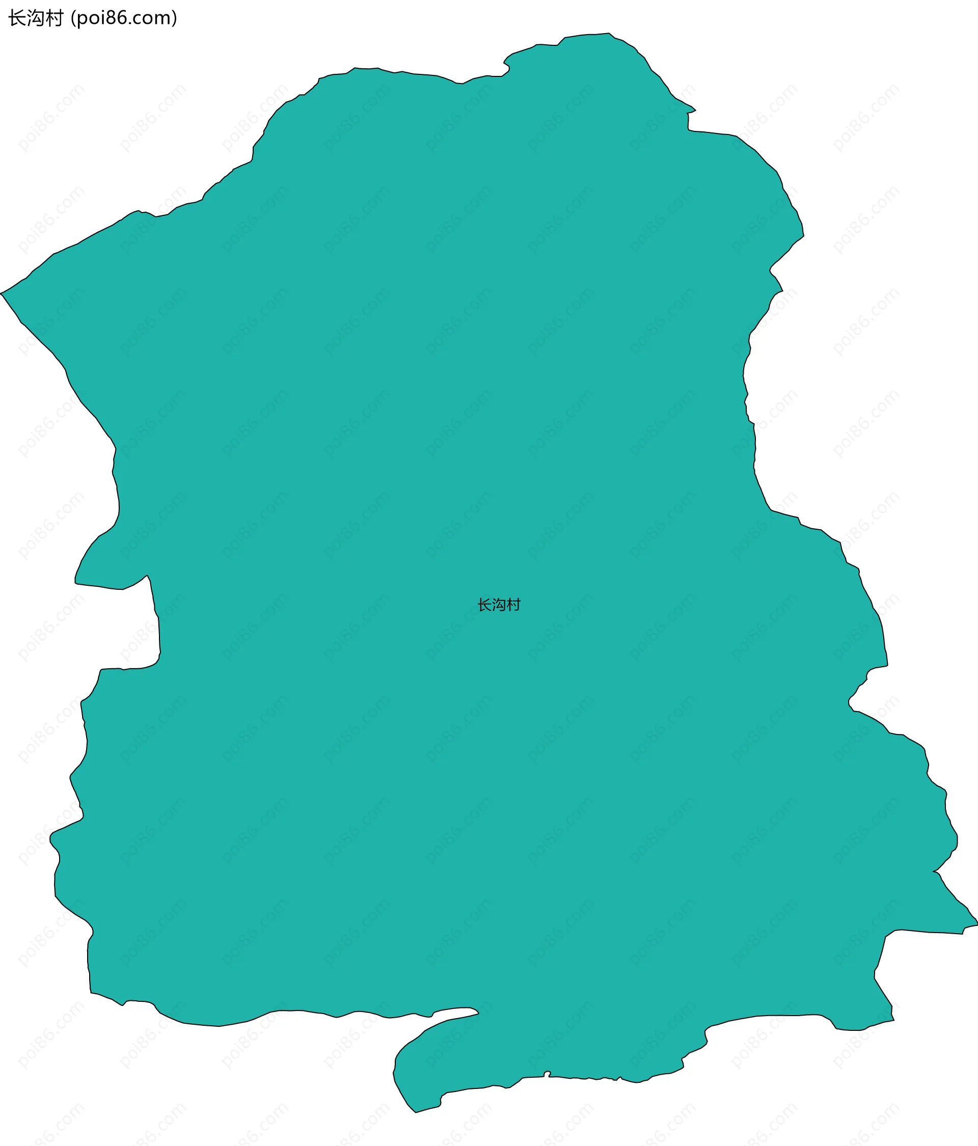 长沟村边界地图