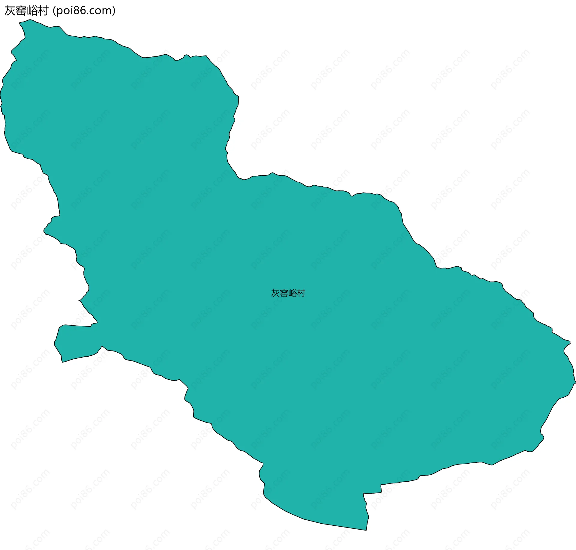 灰窑峪村边界地图