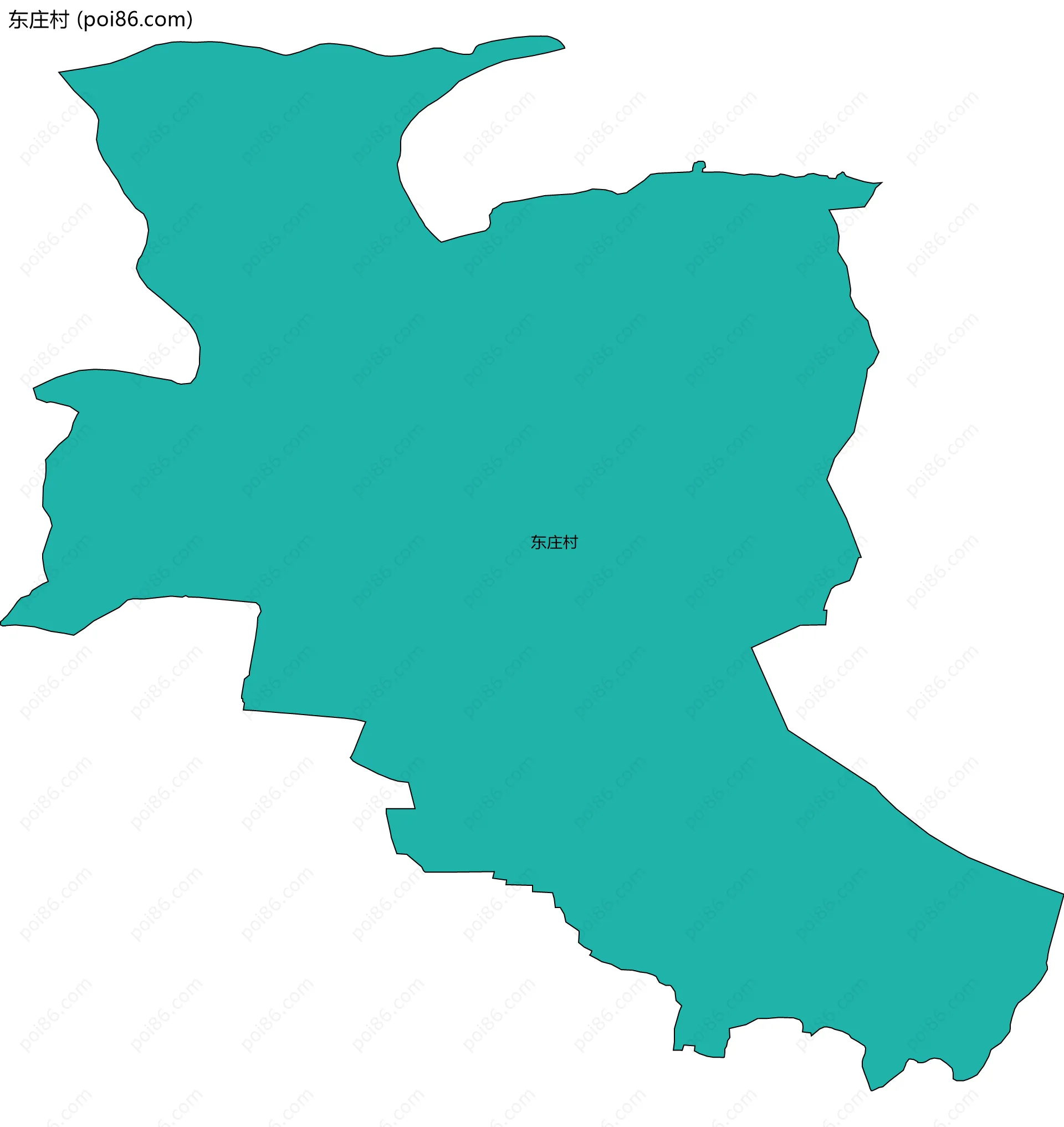 东庄村边界地图