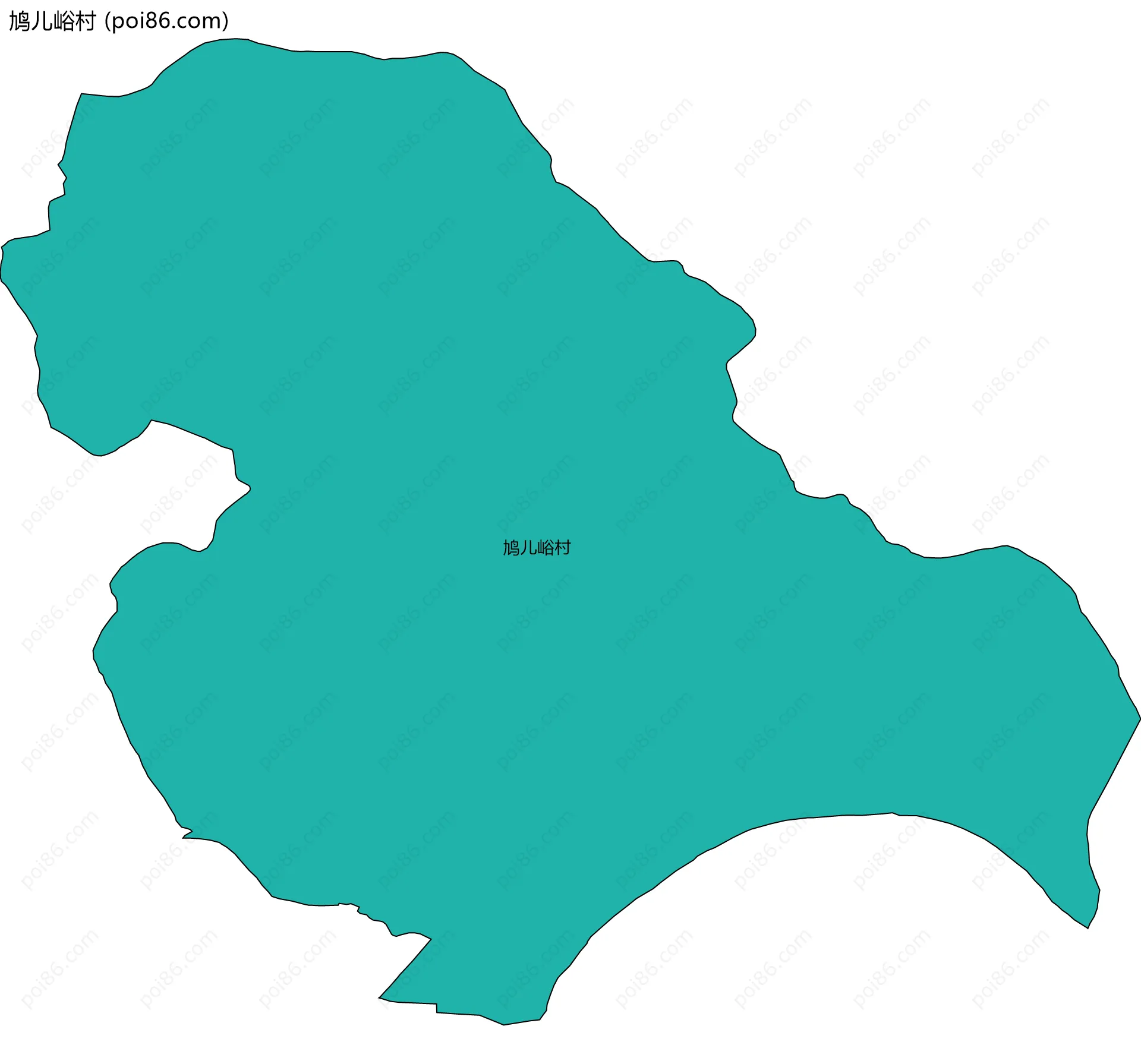 鸠儿峪村边界地图