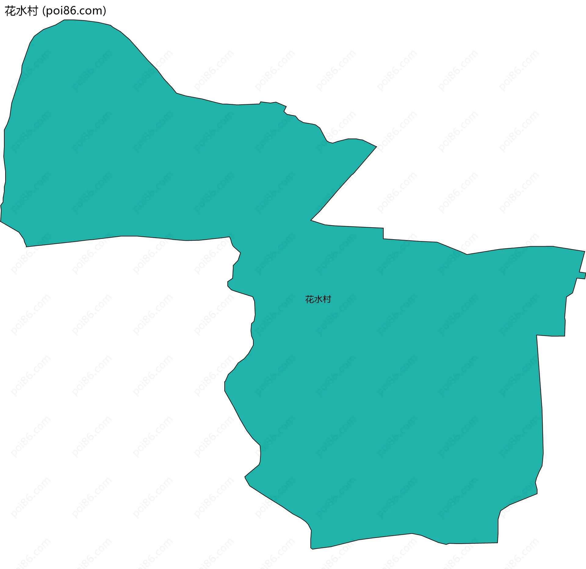 花水村边界地图
