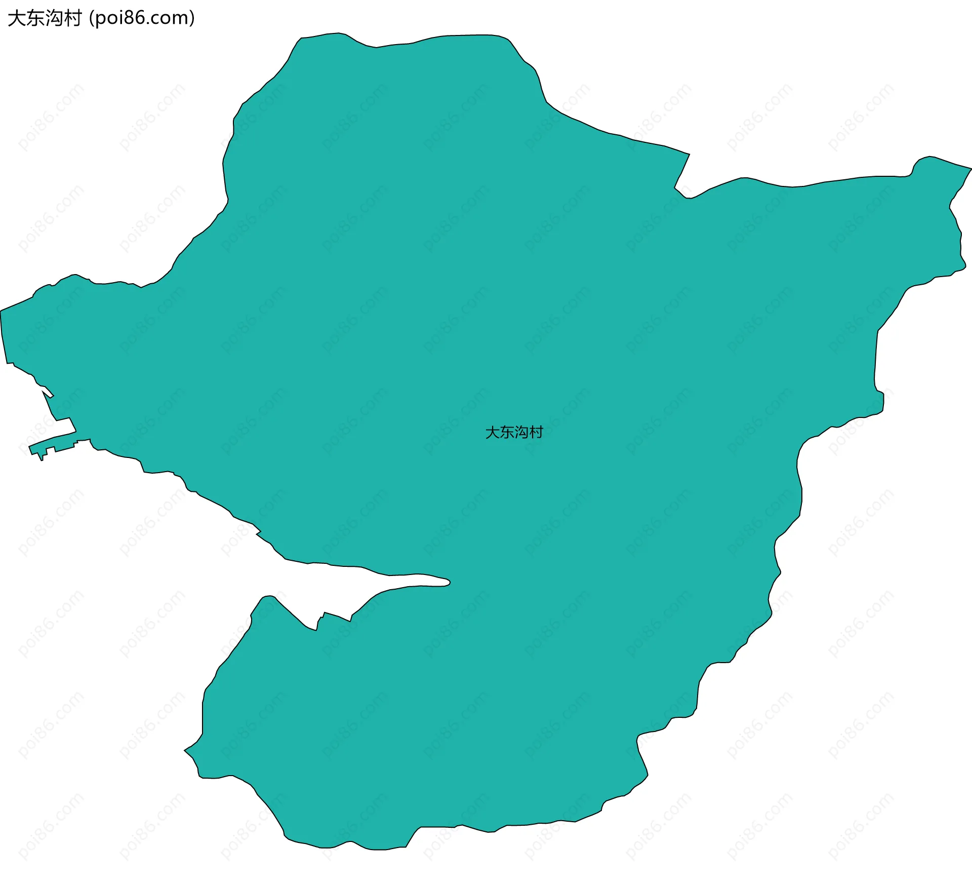 大东沟村边界地图