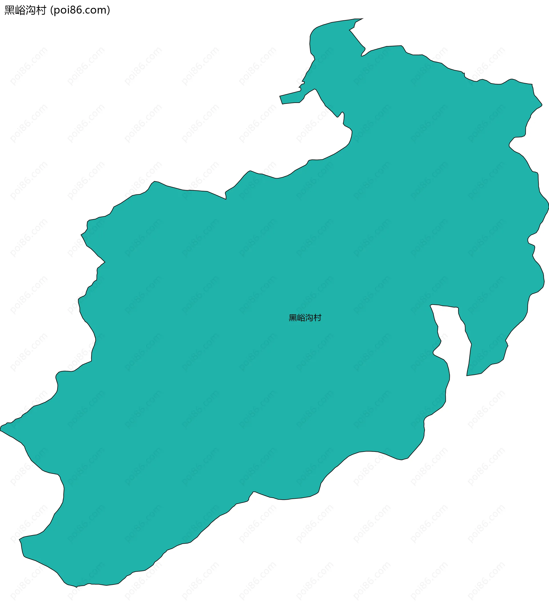 黑峪沟村边界地图