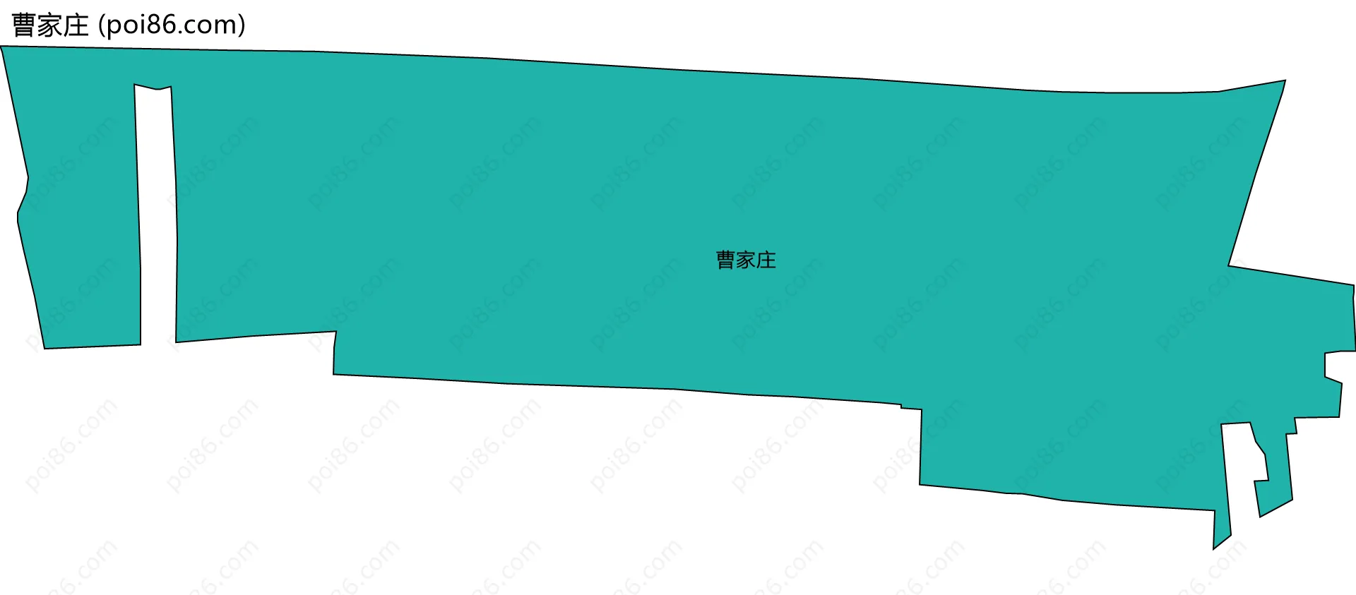 曹家庄边界地图