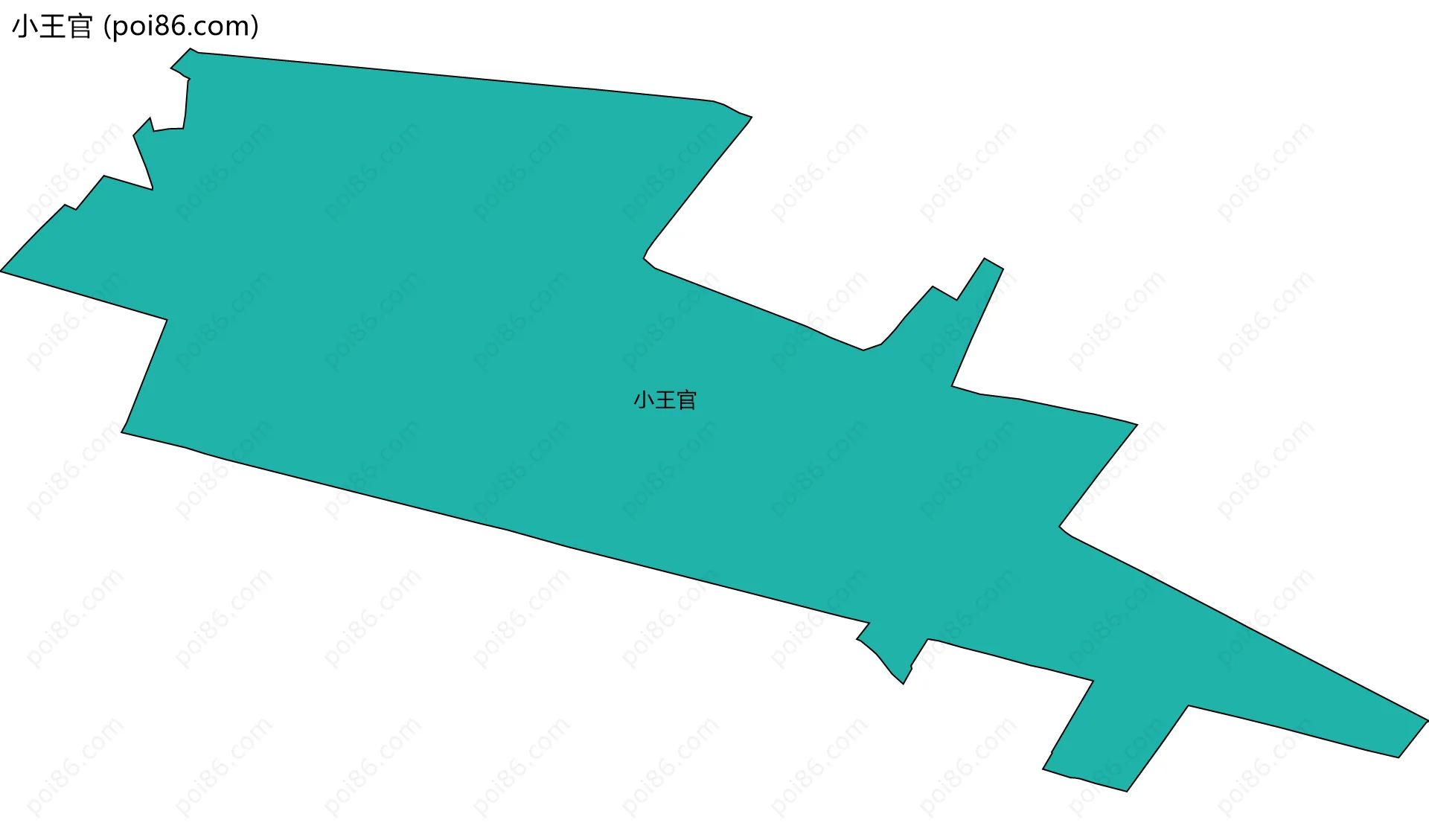 小王官边界地图